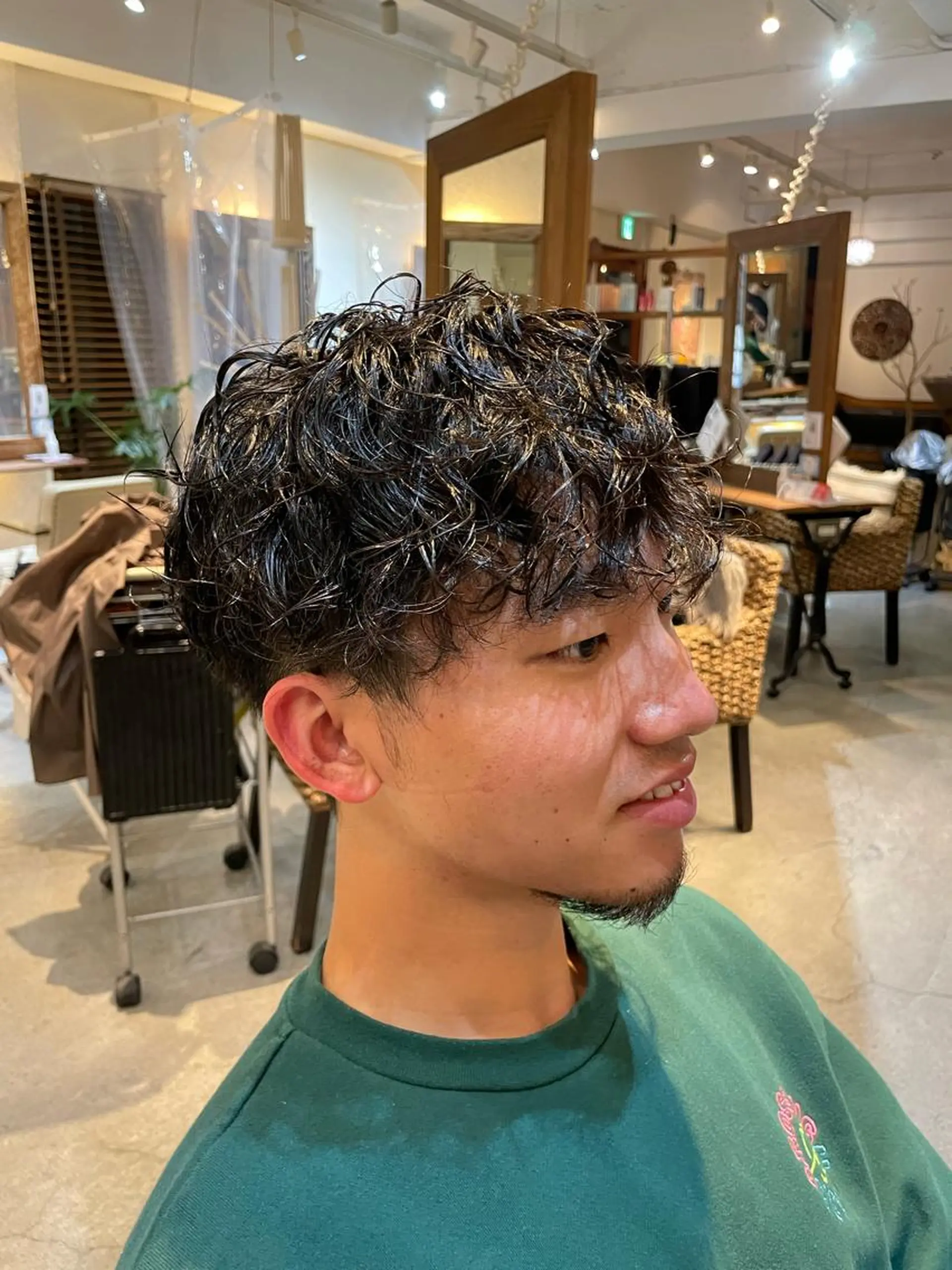 パーマ メンズ カット パーマ メンズ/メンズパーマ /心斎橋/新地政紀のヘアスタイル