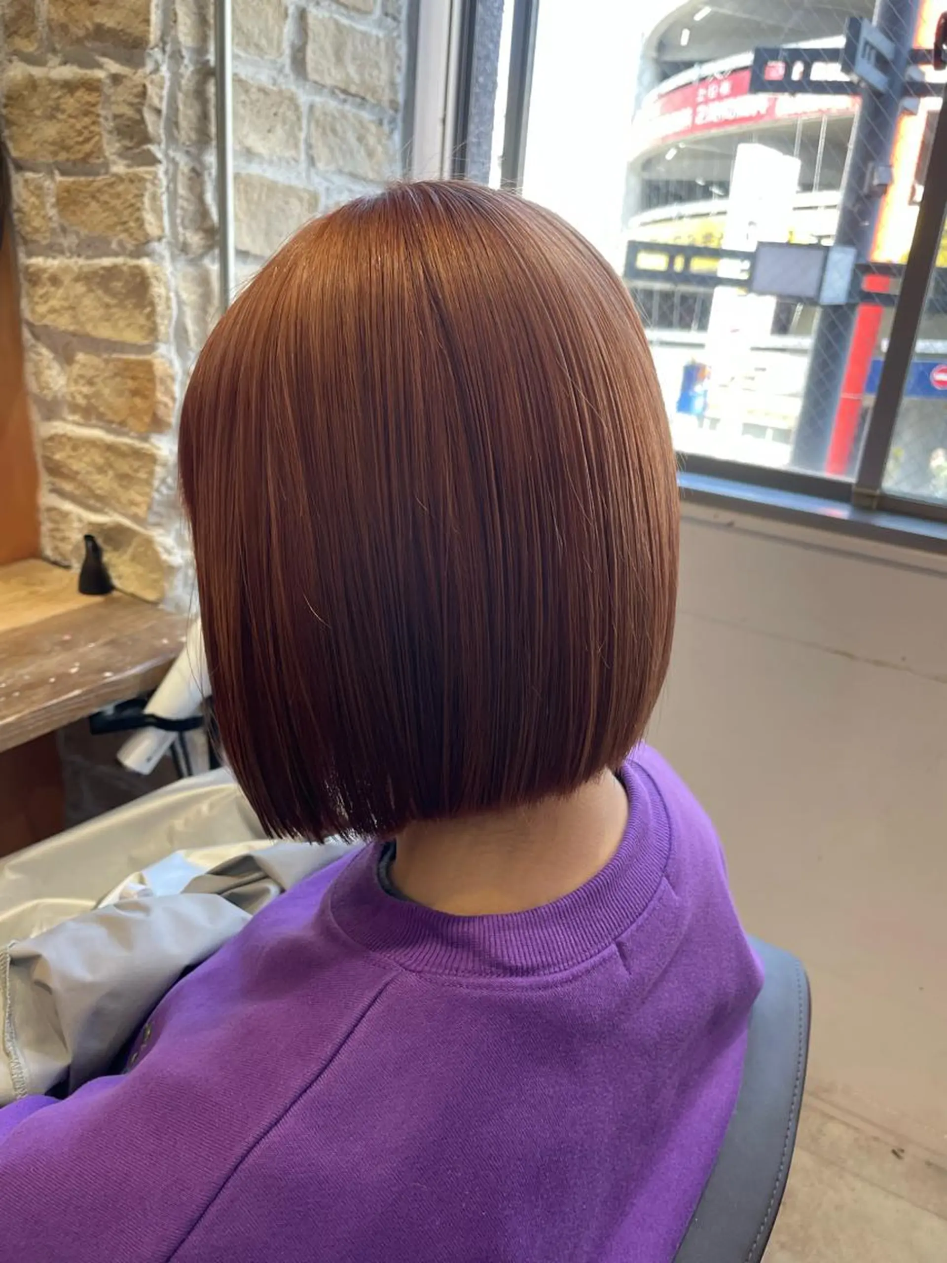 ミディアム カラー ボブ カット ヘアカラー トリートメント 💐パーソナルカラー /市橋加菜💐のヘアスタイル