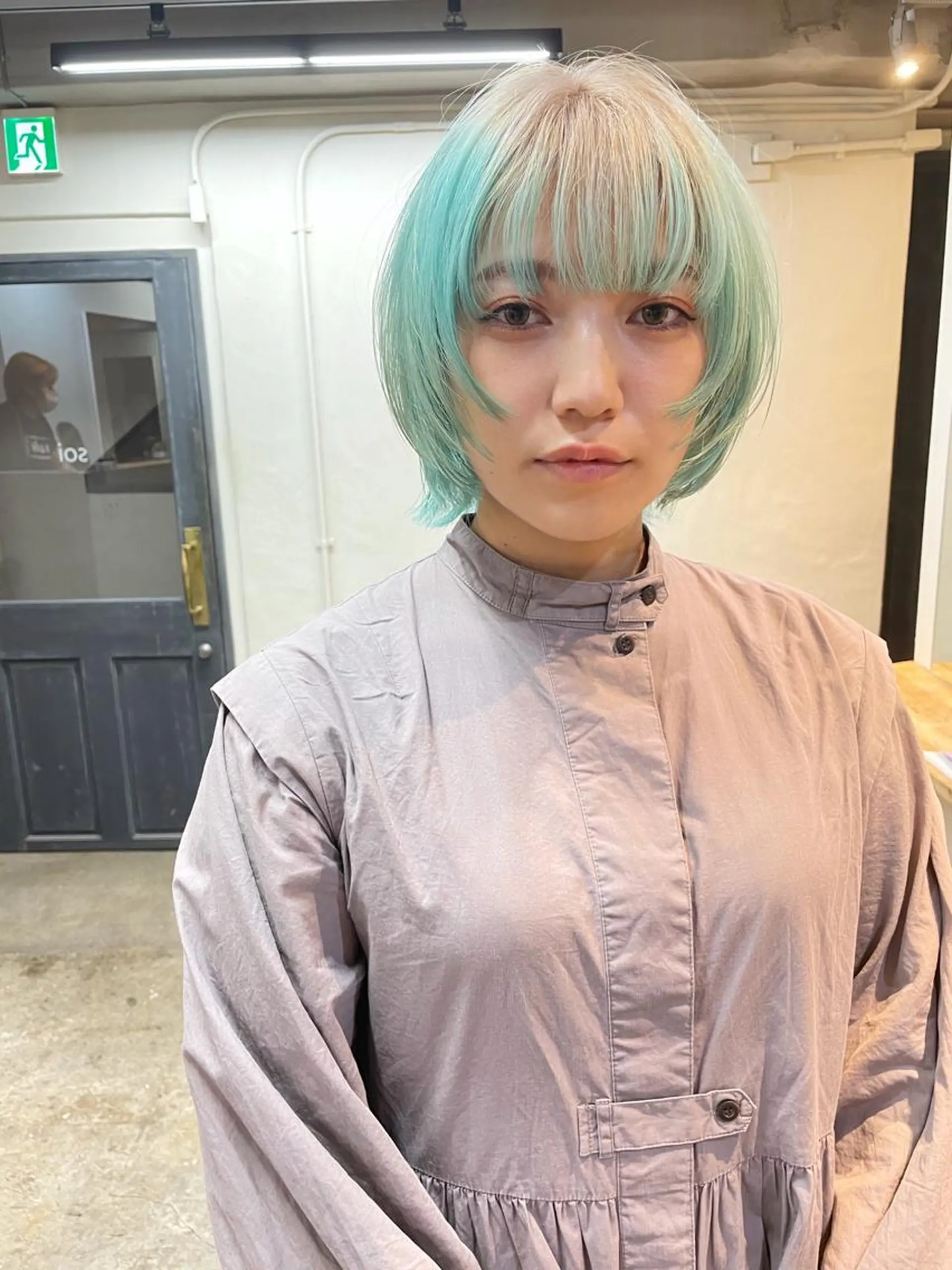 ショート カラー ヘアアレンジ カット ヘアカラー トリートメント 丸山渉/パーマ エフェクトブリーチのヘアスタイル