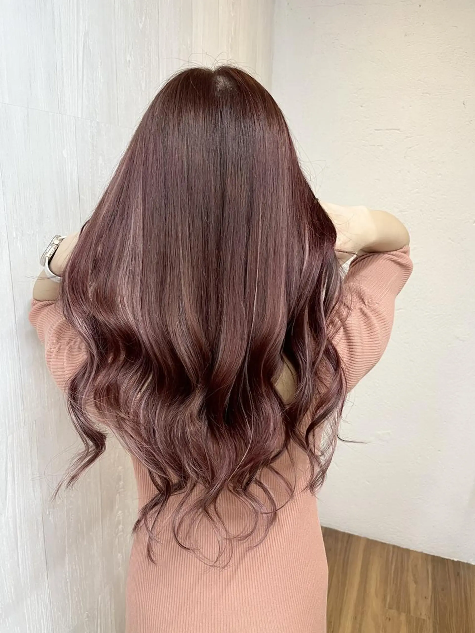 ロング ヘアカラー GLOSS 心斎橋 山上のヘアスタイル