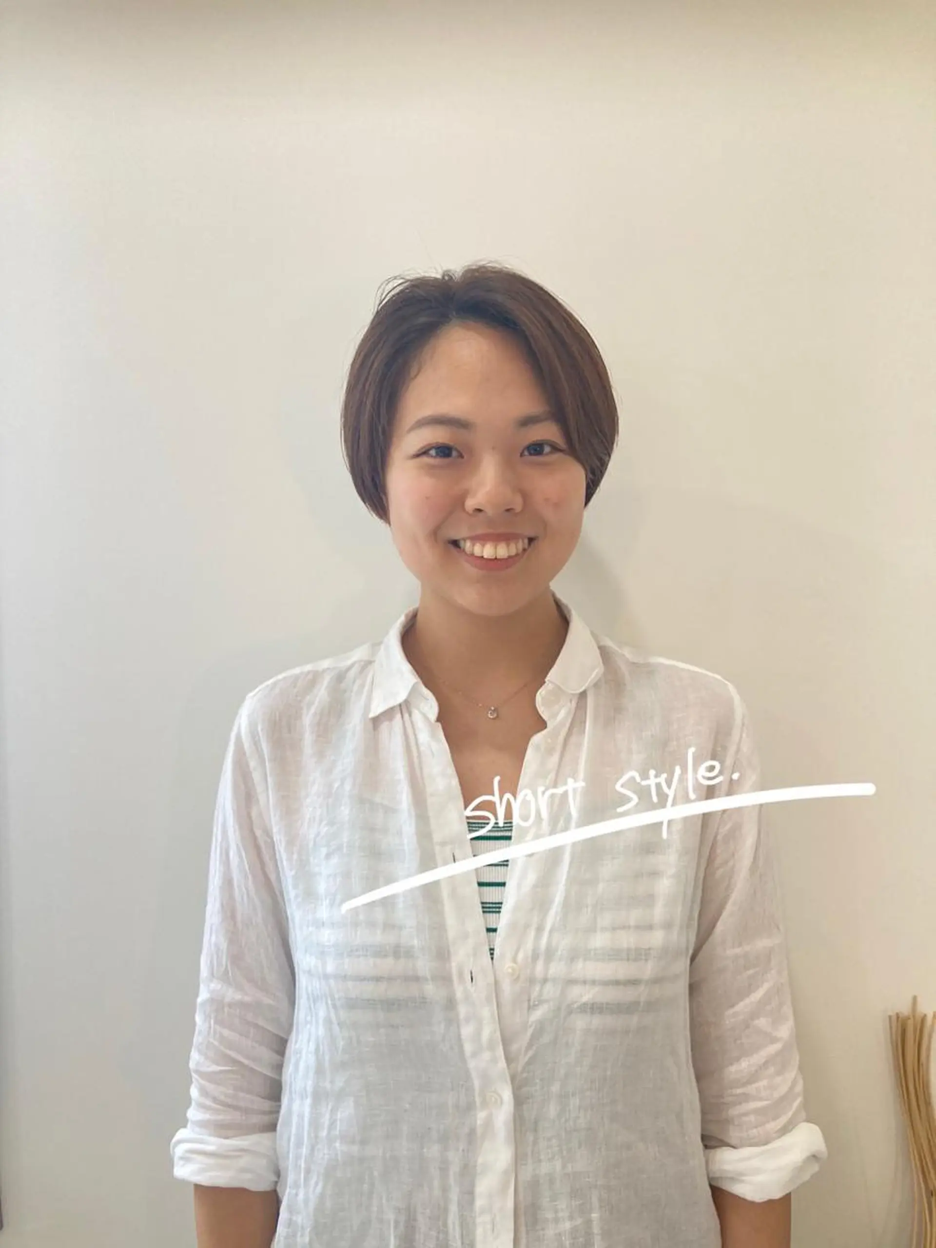 ショート カラー お洒落パーマ/ 艶カラー/michiのヘアスタイル