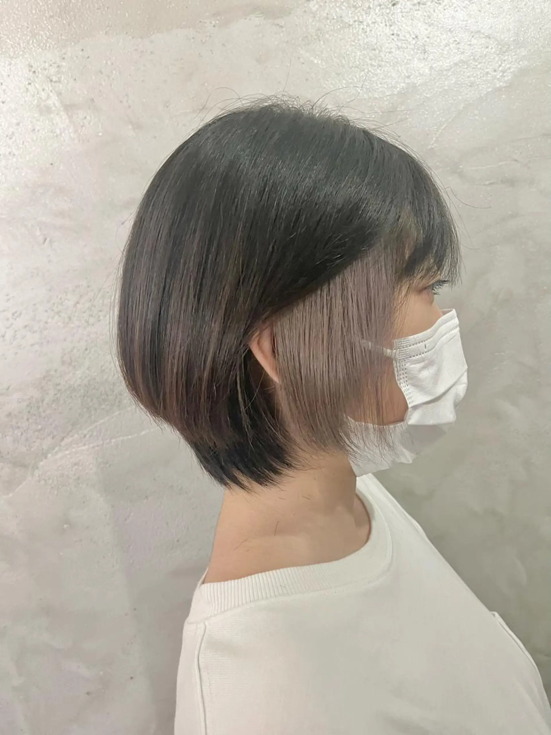 ショート カラー グレージュ ヘアカラー FUJINO RYOのヘアスタイル