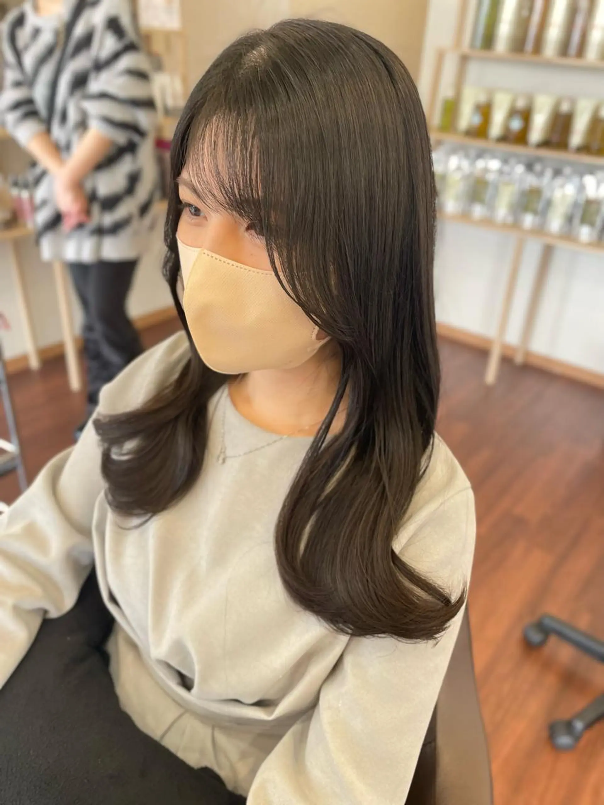 ロング 顔周りカット 韓国風ヘア カット 「rita」 フルヤマ　ユウタのヘアスタイル