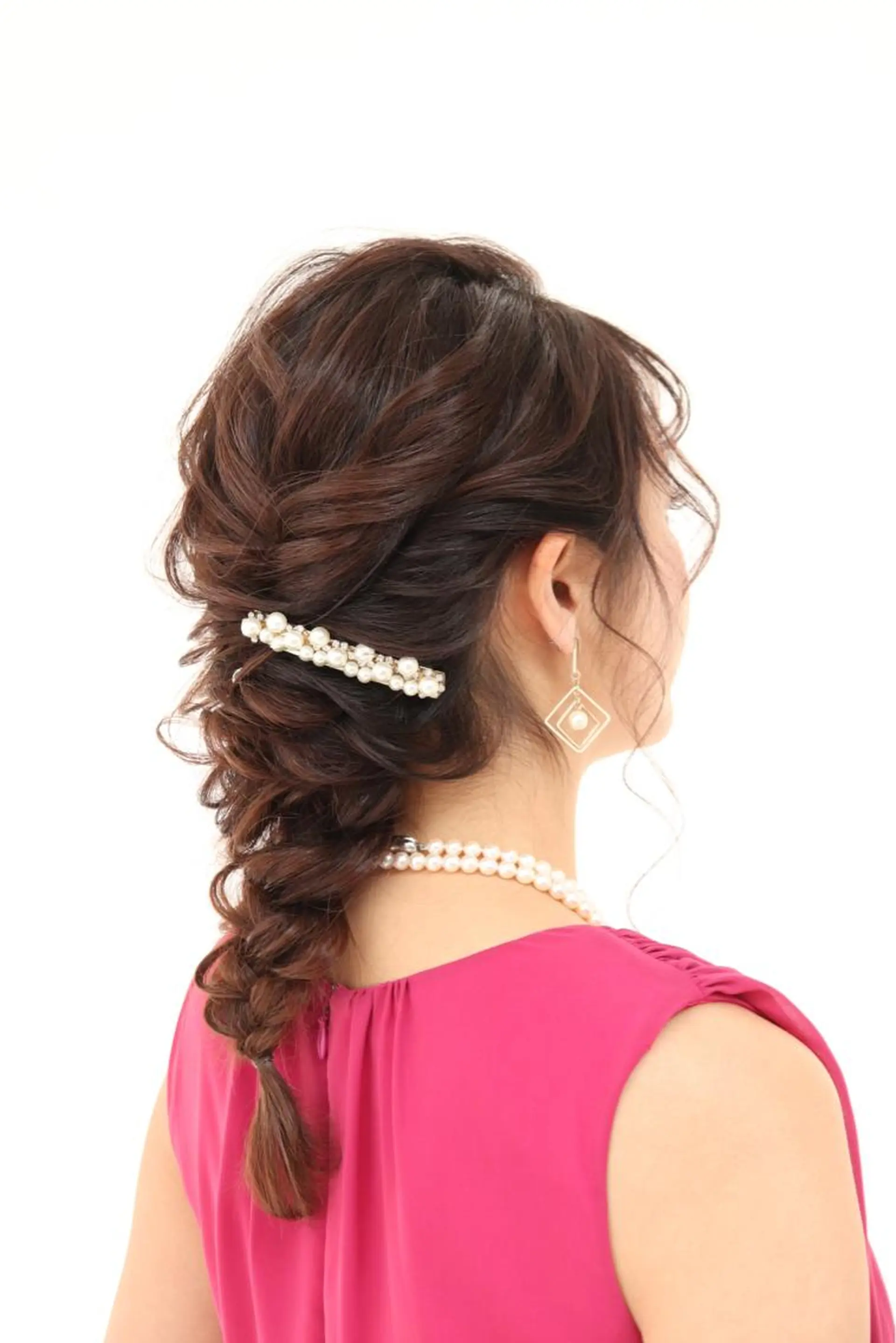 セミロング ヘアアレンジ 結婚式・ブライダル その他 AMATERAS所属・AMATERAS鈴木 友美のヘアスタイル