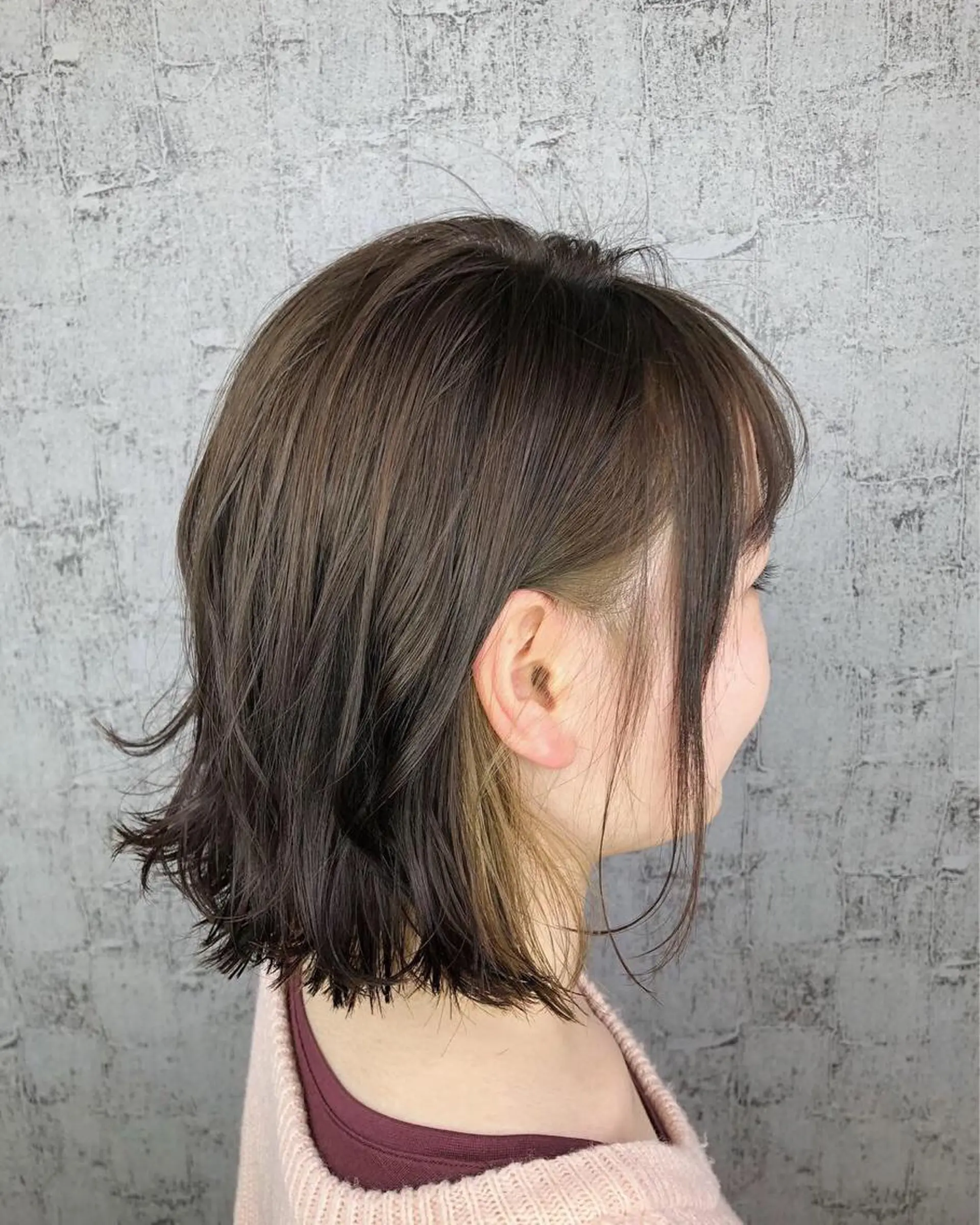 ミディアム カラー インナーカラー 透明感カラー✨ツヤ髪 廣畑昌志のヘアスタイル