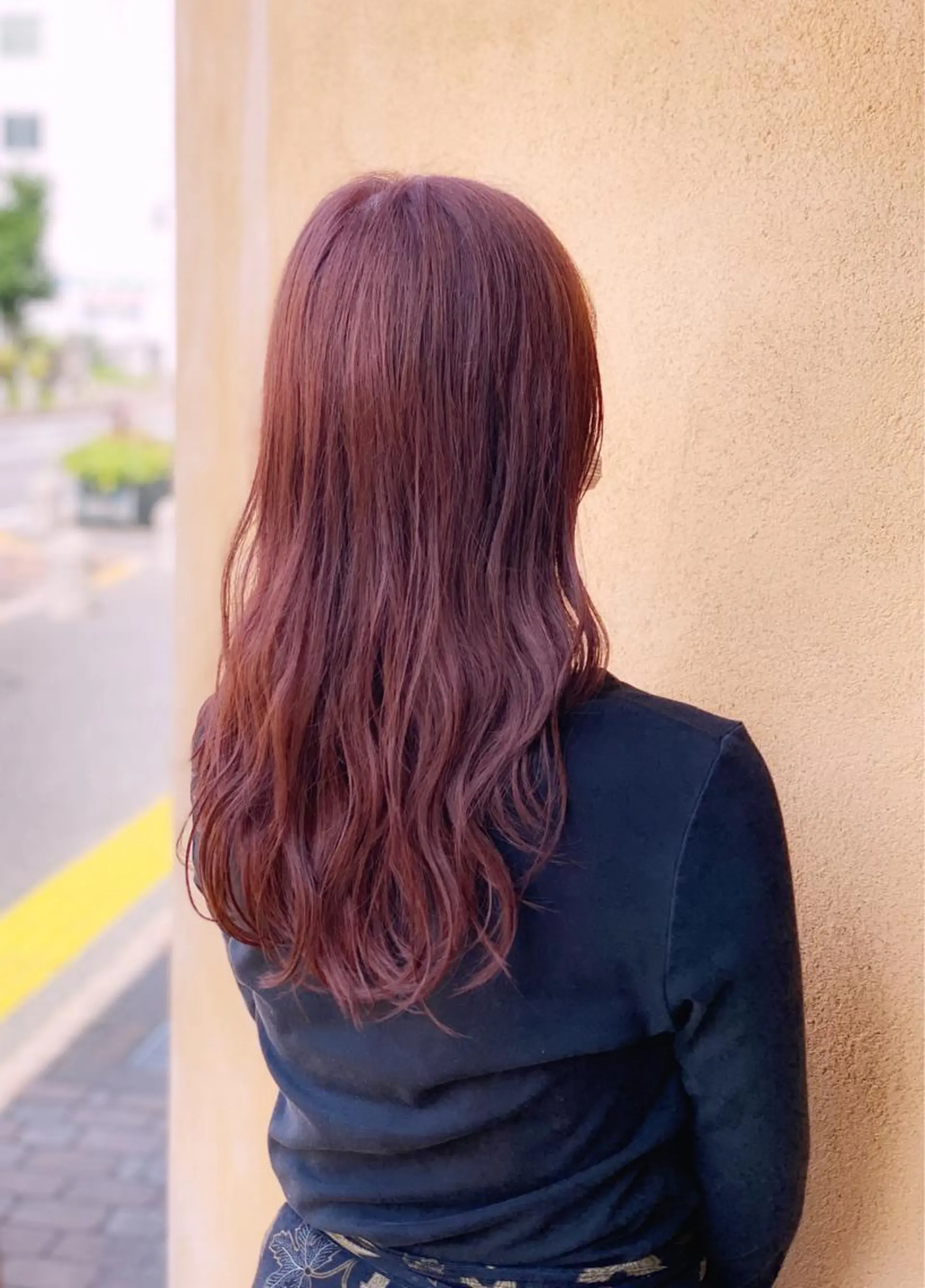 ロング カラー ブラウンカラー オレンジ オレンジブラウン アイムアネックスサラ近江八幡所属・太田 康治のヘアスタイル