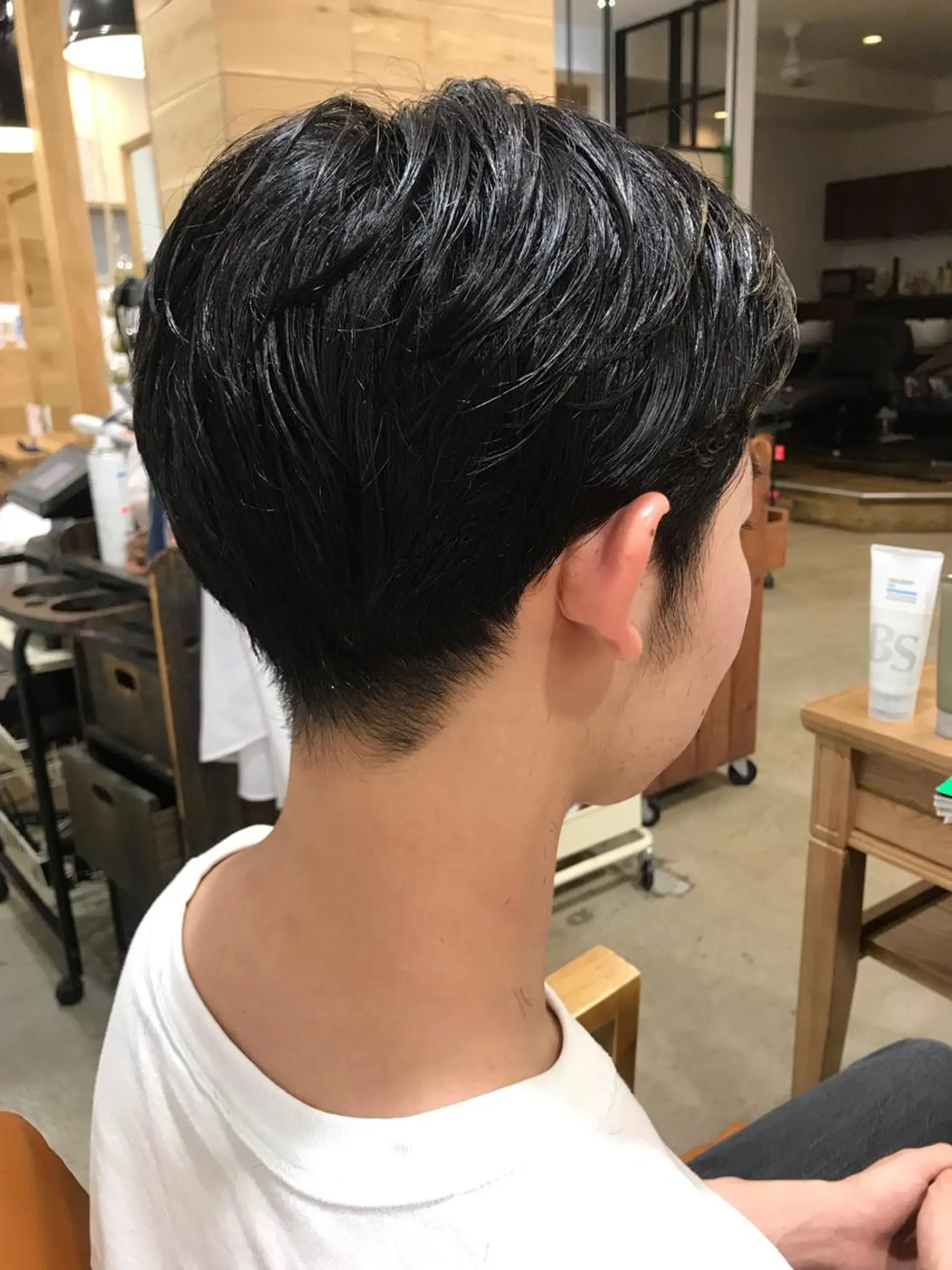 メンズ 暖色カラー🍊 ボブ🌿顔周りcutのヘアスタイル