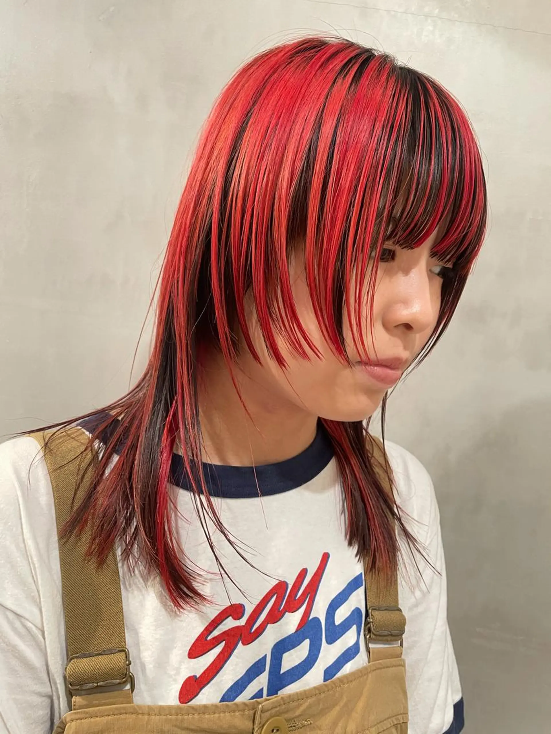 ロング カラー ヘアカラー トリートメント 優 作のヘアスタイル