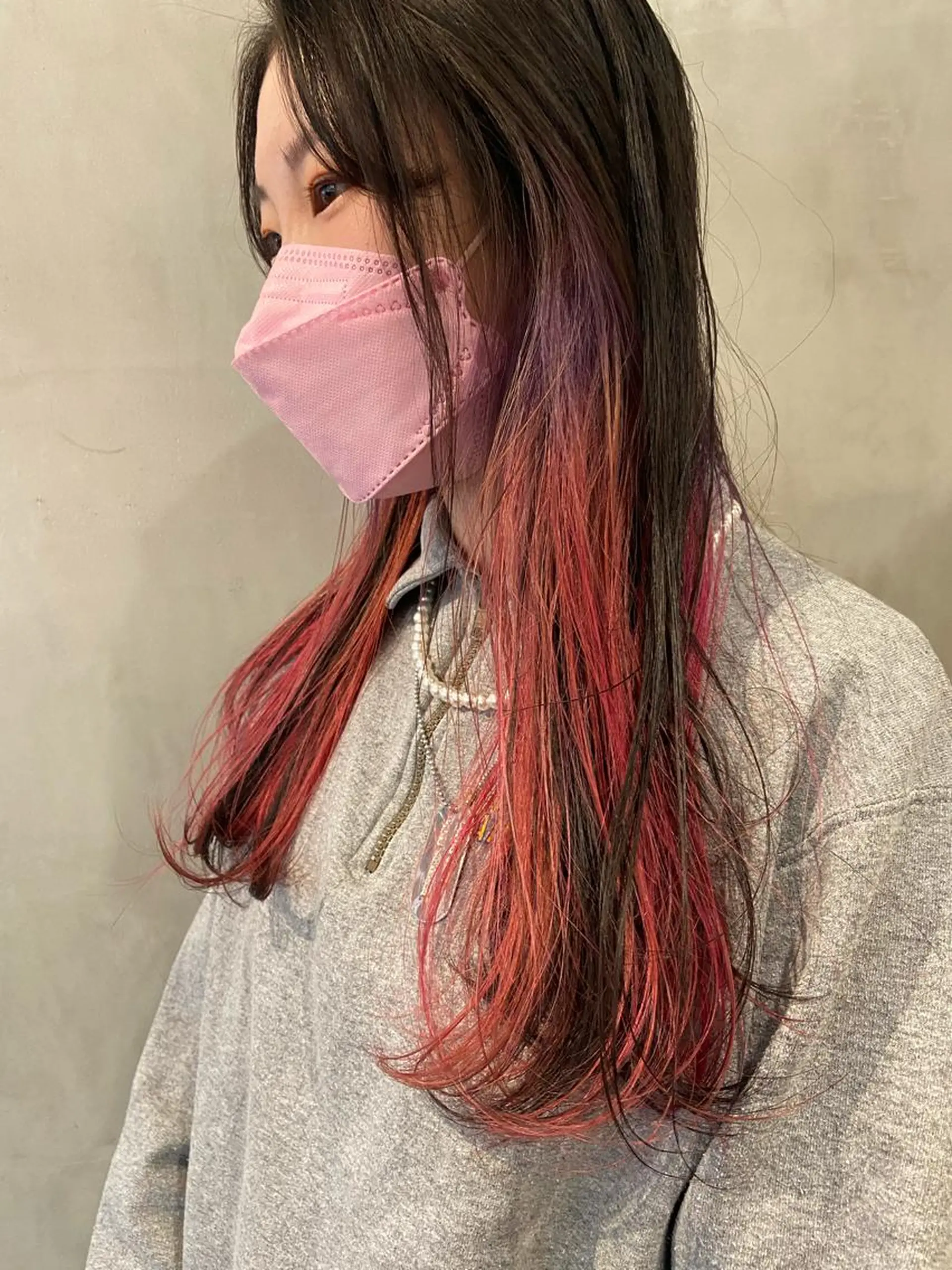 ロング カラー ピンクカラー パープルカラー 確定ファンサヘア🎀 オタク特化🎀ゆうなのヘアスタイル