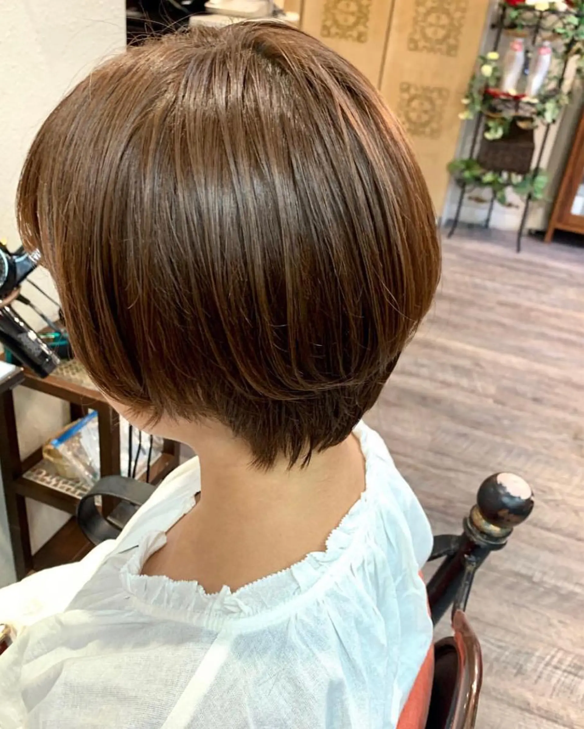 ショート カラー ベージュカラー ショートヘア 縮毛矯正 トリートメント 🌈艶髪　矯正 川崎　海🌈のヘアスタイル