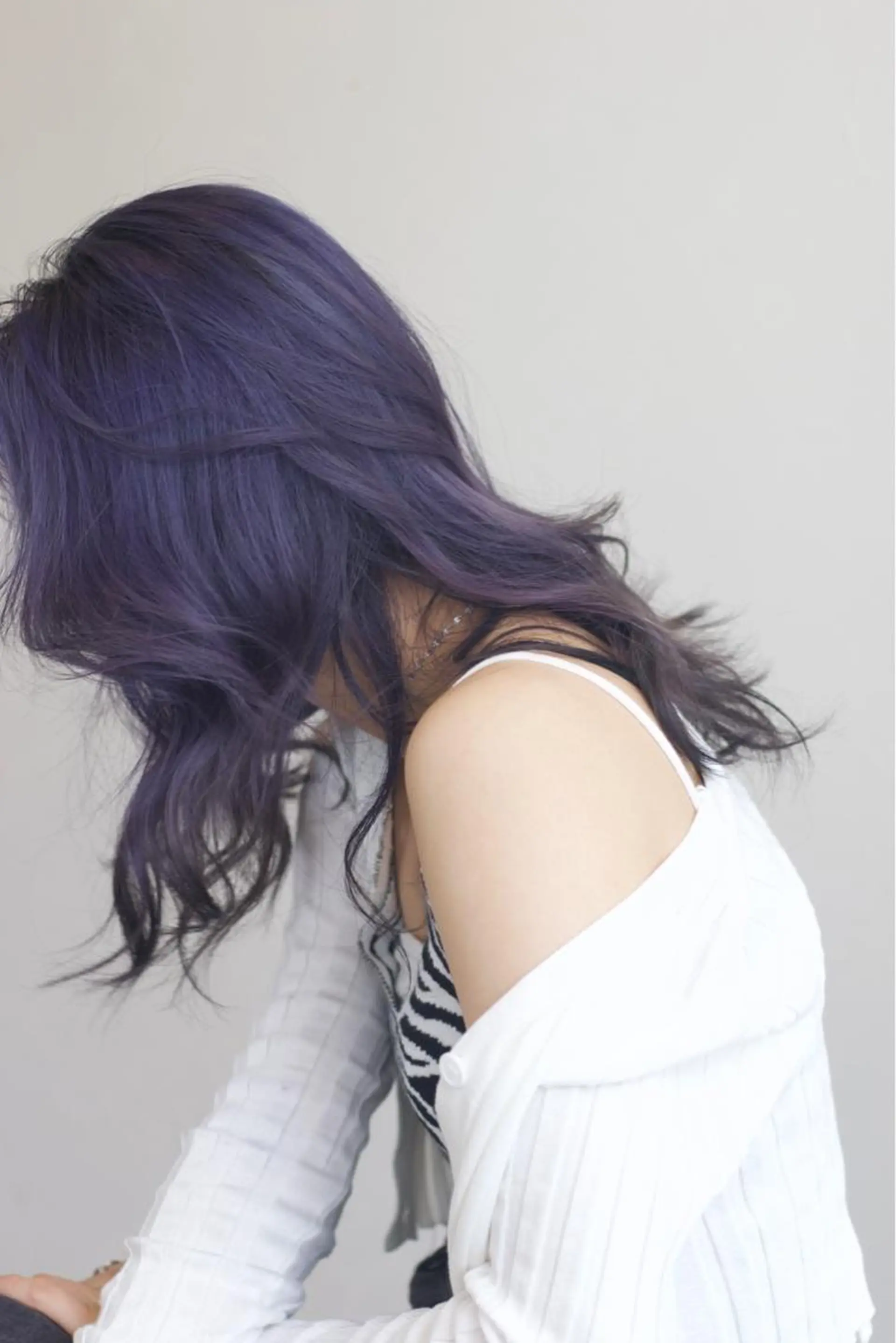 セミロング カラー ヘアアレンジ 國領 真央のヘアスタイル