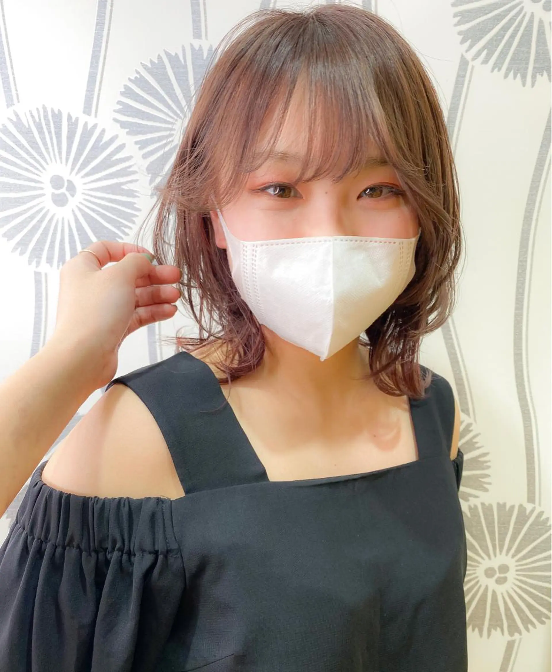 ミディアム カラー 大野 あさみのヘアスタイル