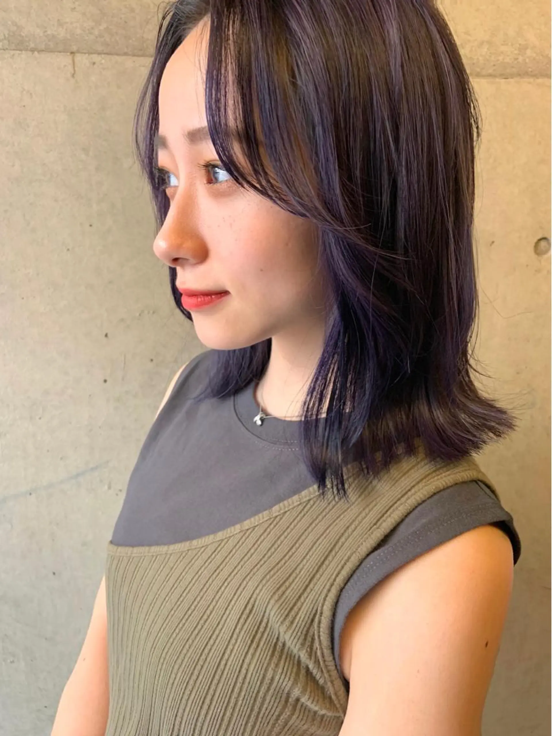 ミディアム カラー ブリーチ ♡ma ki♡のヘアスタイル