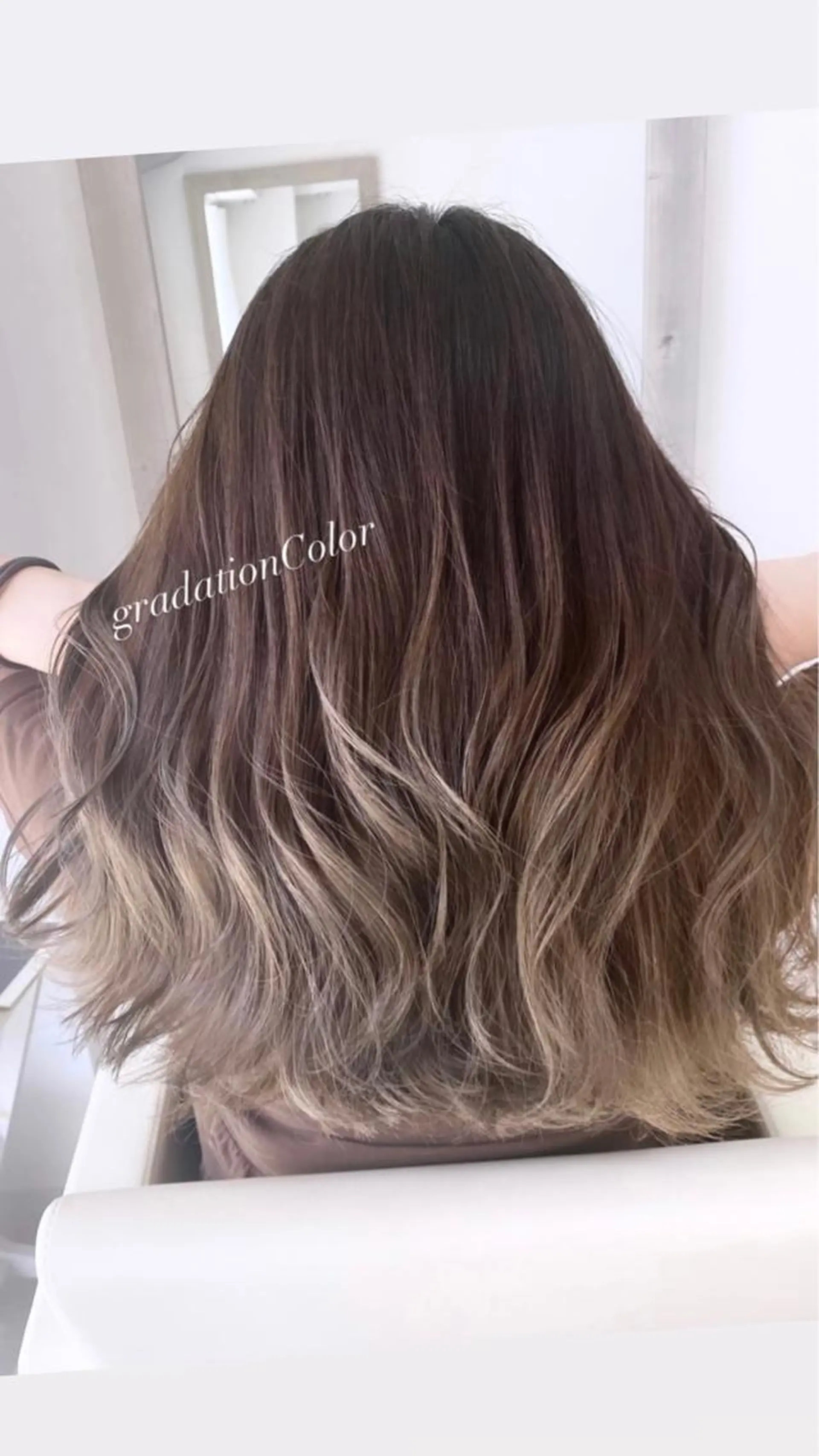 ロング カラー グラデーションカラー カット ヘアカラー トリートメント まつげと美容室/ 個室/瀬戸 一菜のヘアスタイル