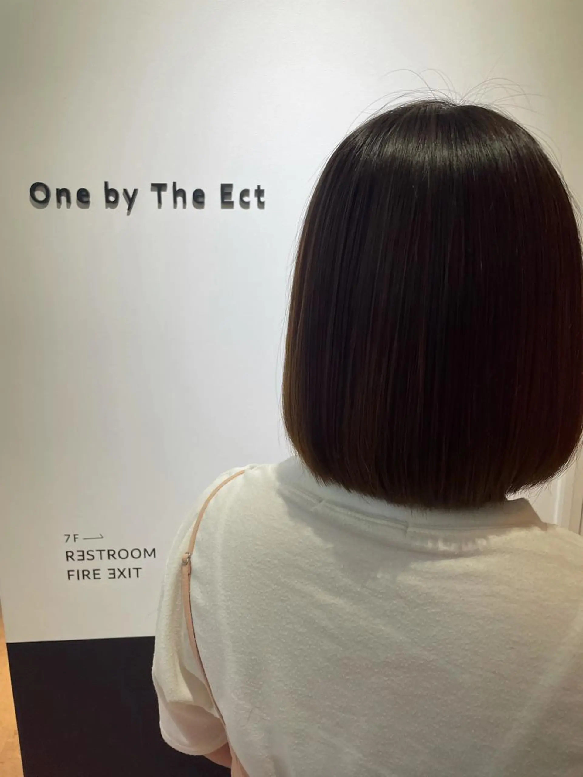 ショート 酸性ストレート One By The Ect所属・ショート/脱白髪染め ☆宇﨑悠実のヘアスタイル