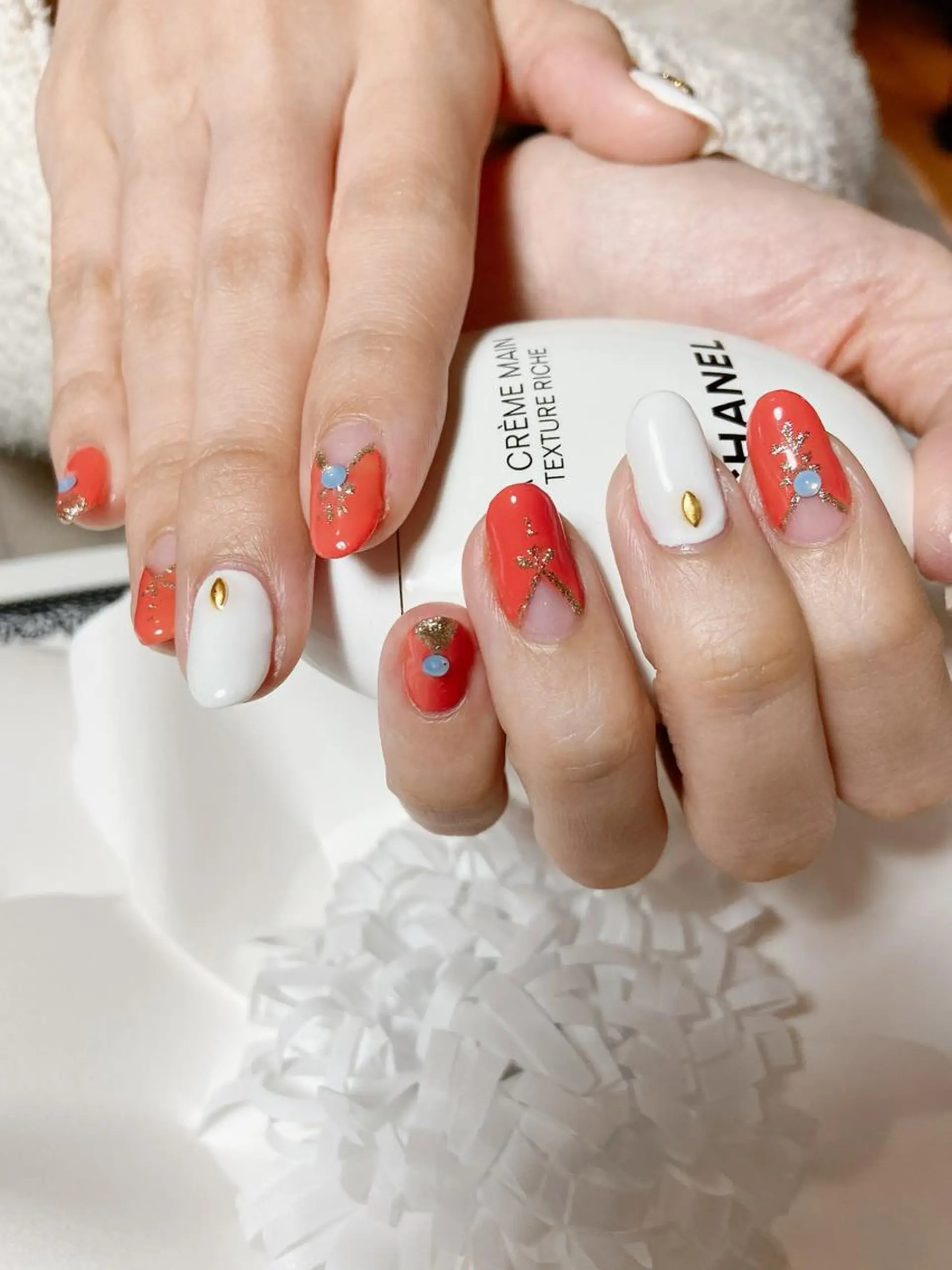 ネイル オレンジ Lulu charisu所属・lulucharis nailのネイルデザイン