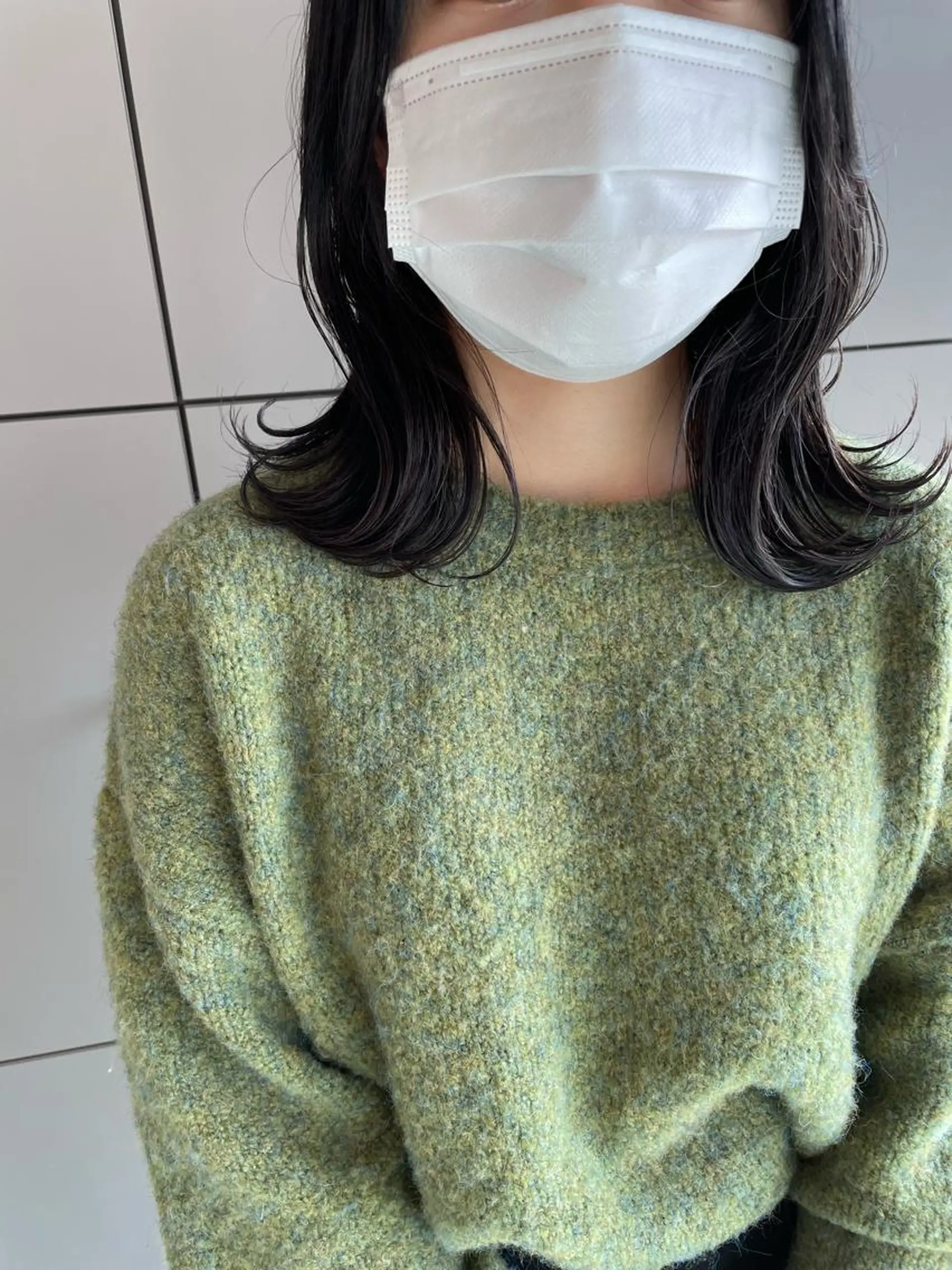 ミディアム 切りっぱなしボブ ショートボブ ミディアムパーマ ミストバング ボブ カット ヘアカラー トリートメント C’LD hair  produce /シールドヘア所属・モテ髪/ボブ/ショー ト/アダチフウトのヘアスタイル