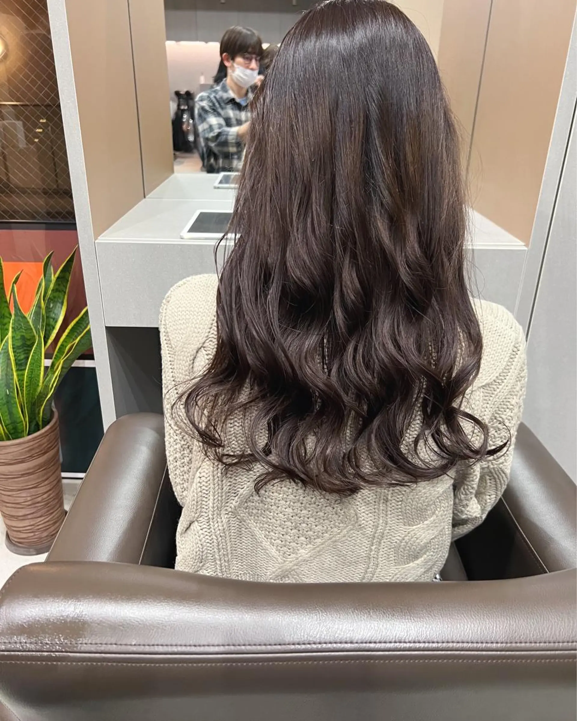 セミロング パーマ ボブパーマコテ巻き風 パーマNo1深江秀平のヘアスタイル