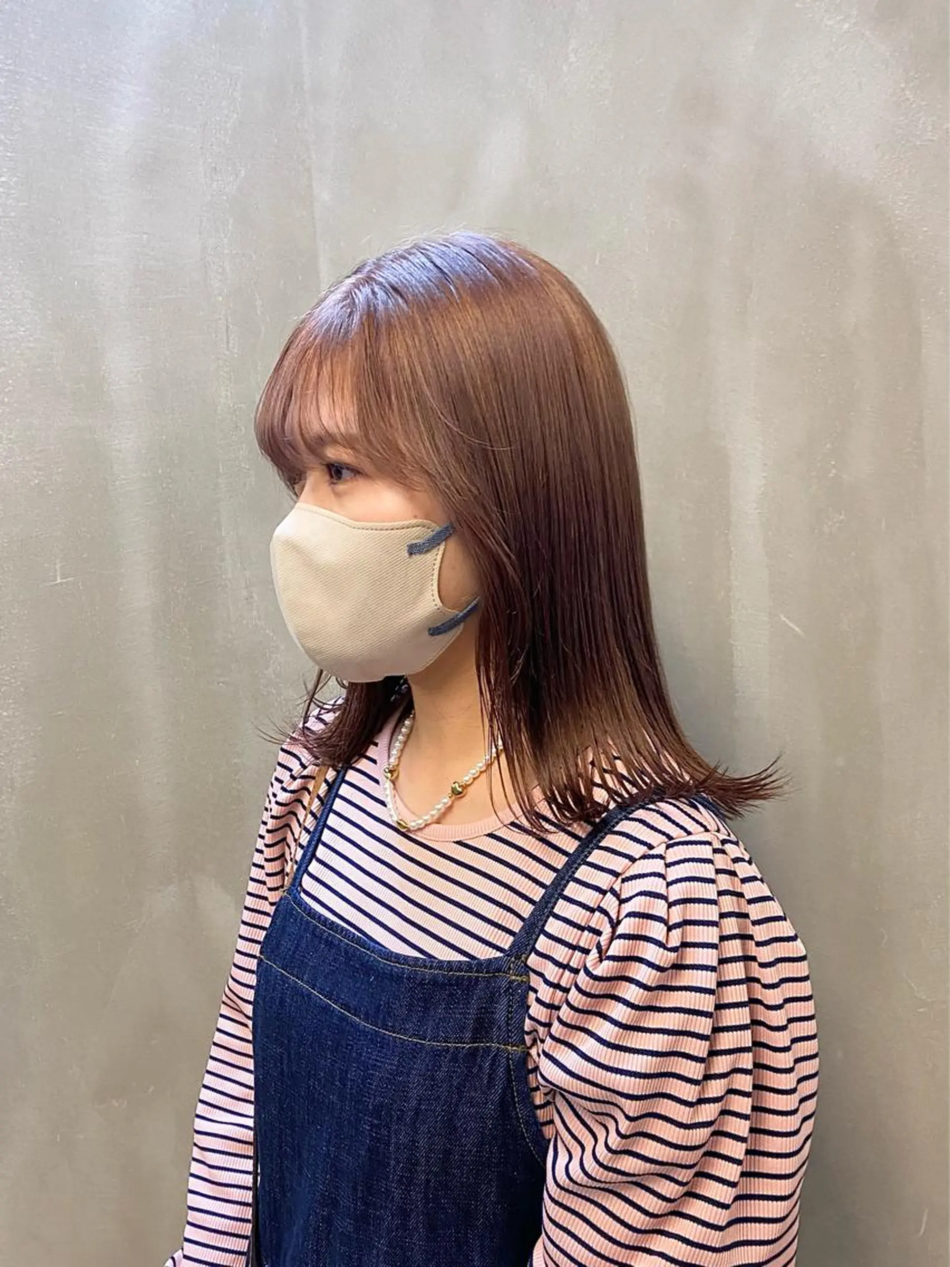 ミディアム カラー パーマ ヘアアレンジ カット ヘアカラー トリートメント ハル🌸柔色/ ブリーチなし/艶髪のヘアスタイル