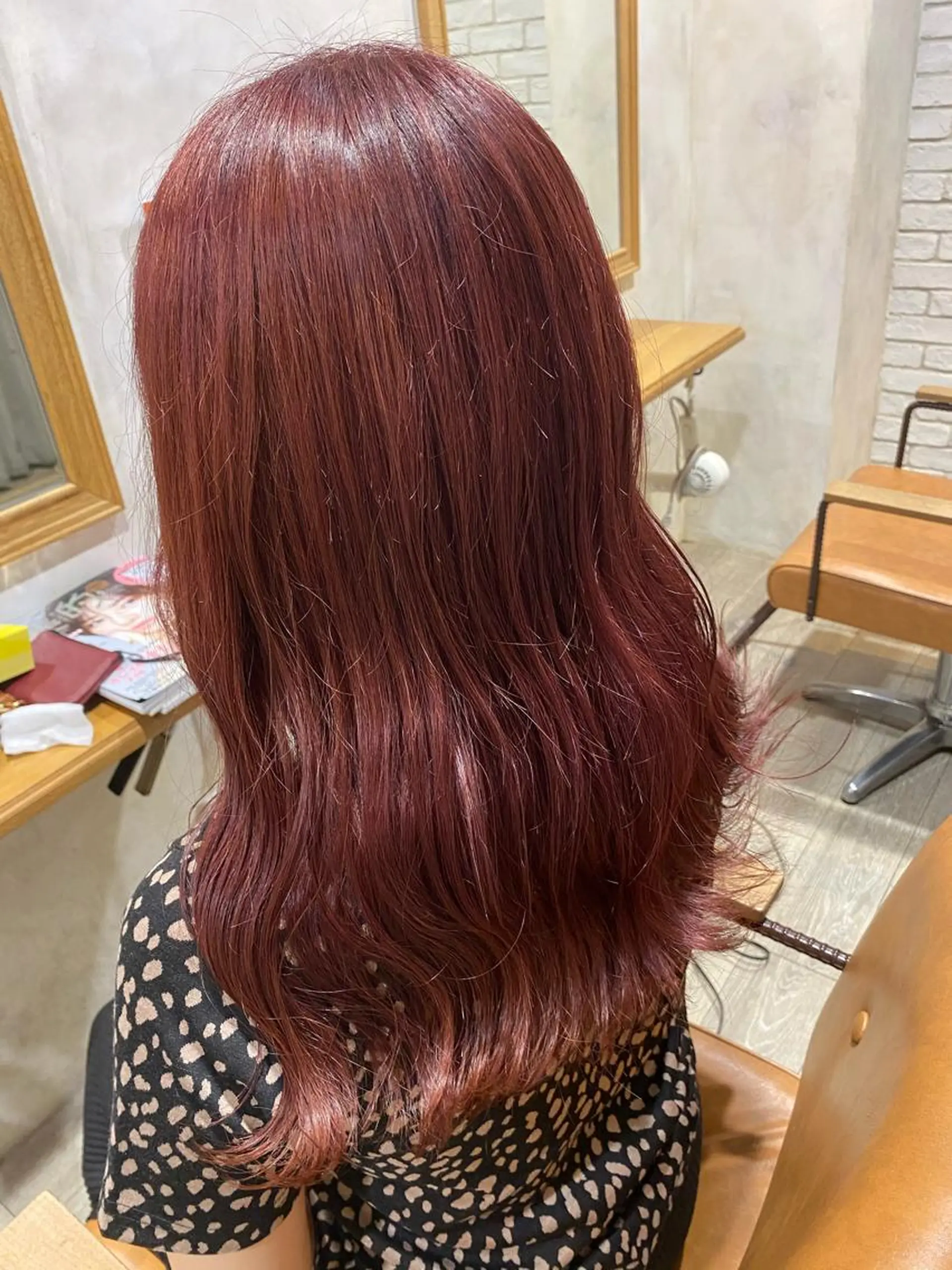 ロング カラー メンズ メンズブリーチ ブリーチ ピンクカラー レッドカラー 安部 真輝のヘアスタイル