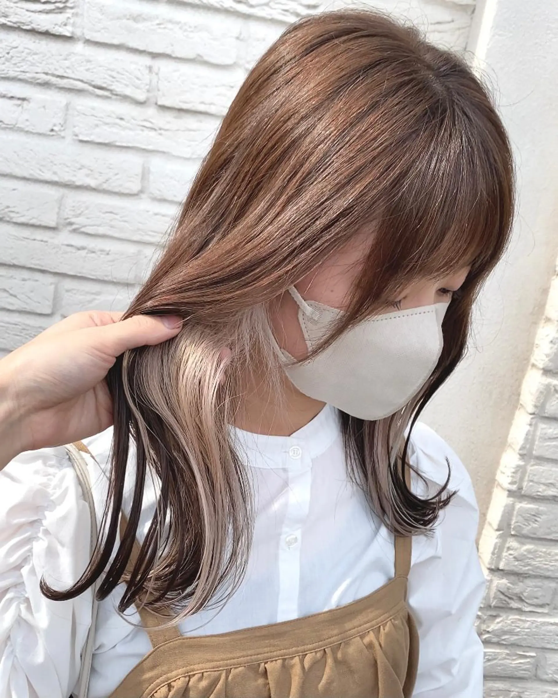 セミロング カラー 橋口 陽太のヘアスタイル