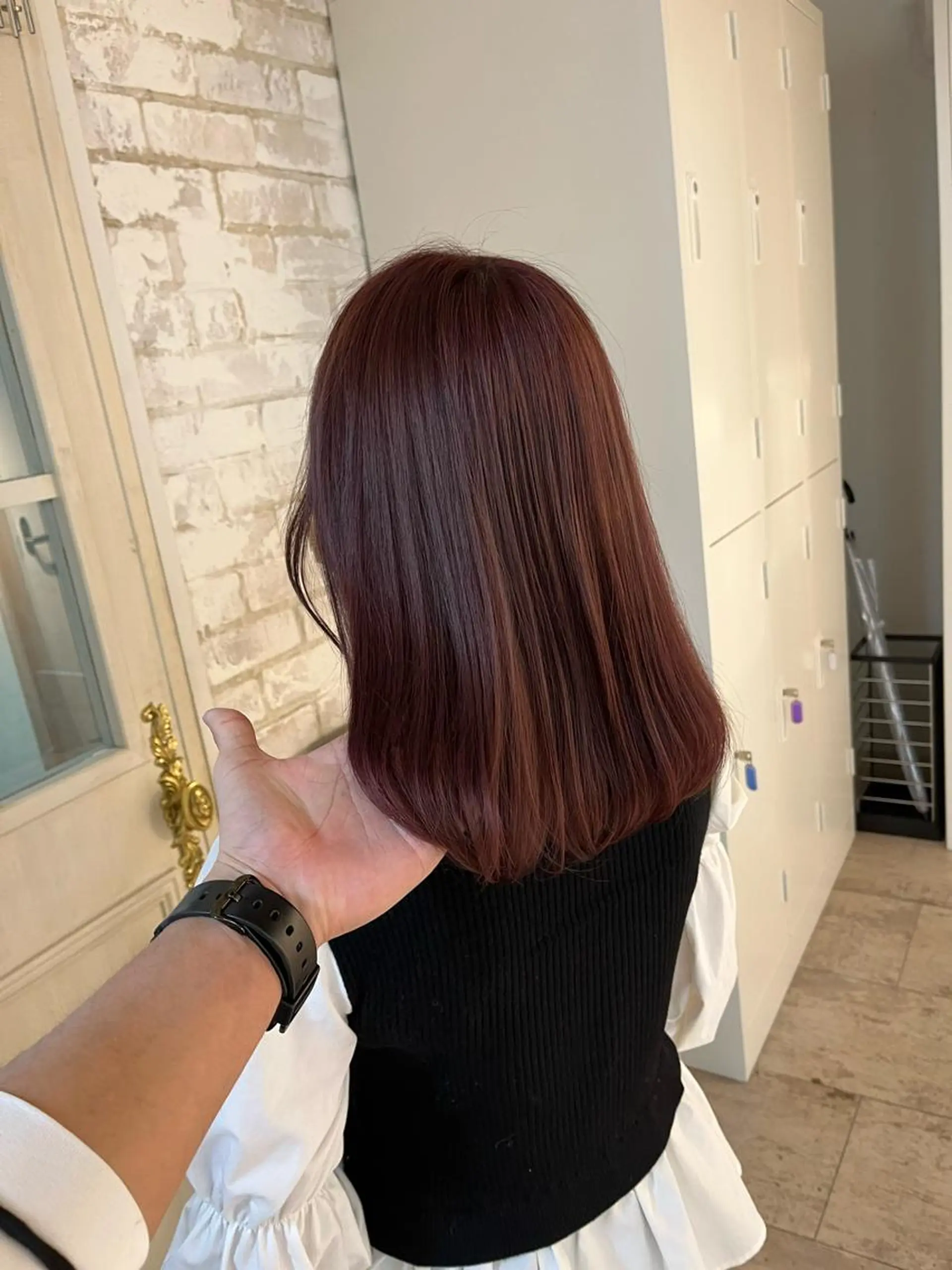 ミディアム カラー ヘアカラー トリートメント エクステ ヘアセット エクステ/プル エクステKOICHIのヘアスタイル