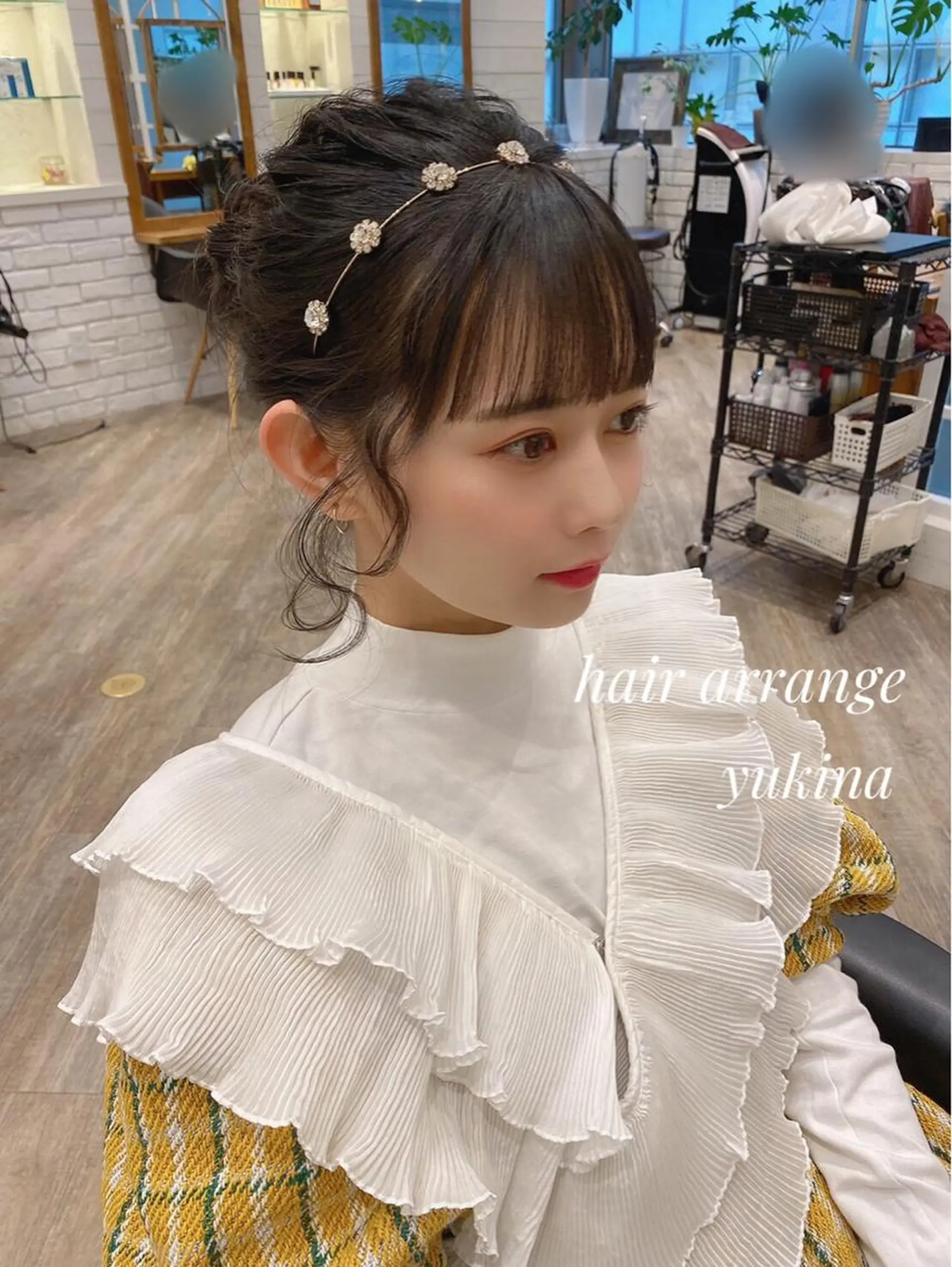 ロング お団子ヘア ヘアセット Hair Salon BOTTOMS所属・✨透明感ケアカラー✨ 長野ゆきなのヘアスタイル