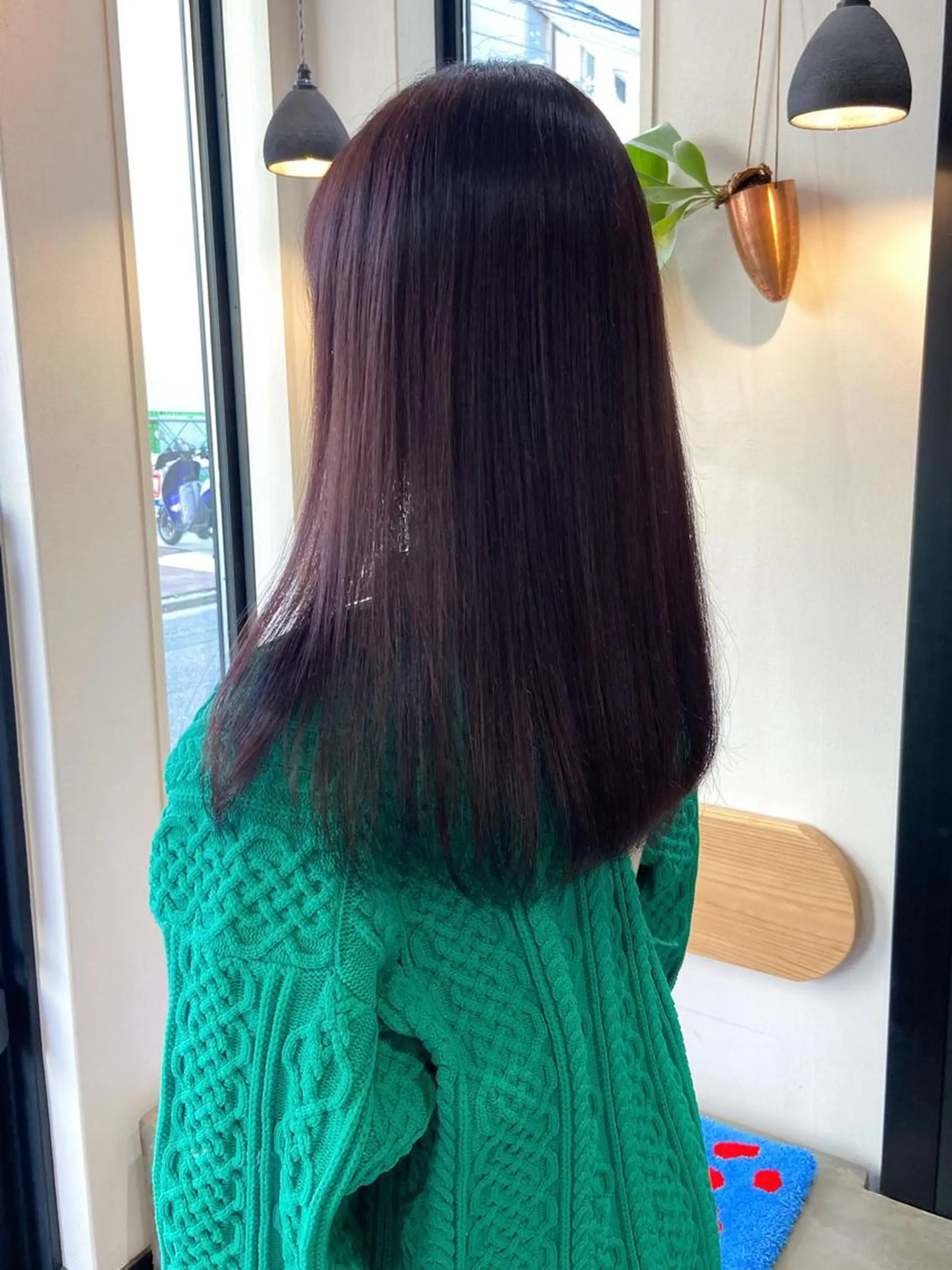ロング カラー 透明感カラー ラベンダーカラー 藤山 大地のヘアスタイル