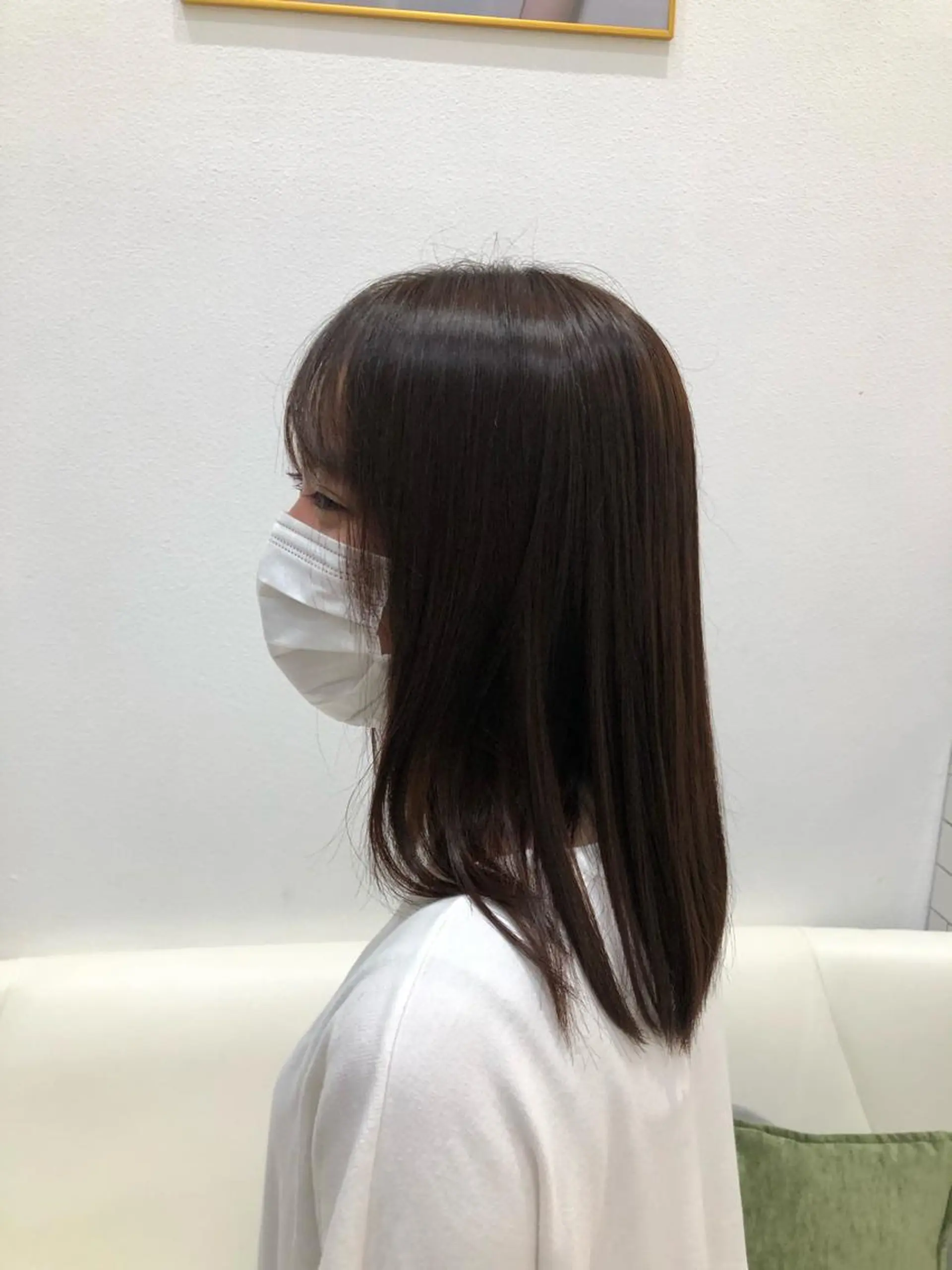 ミディアム カラー パーマ ストレートパーマ トリートメント 堀井 凌平のヘアスタイル