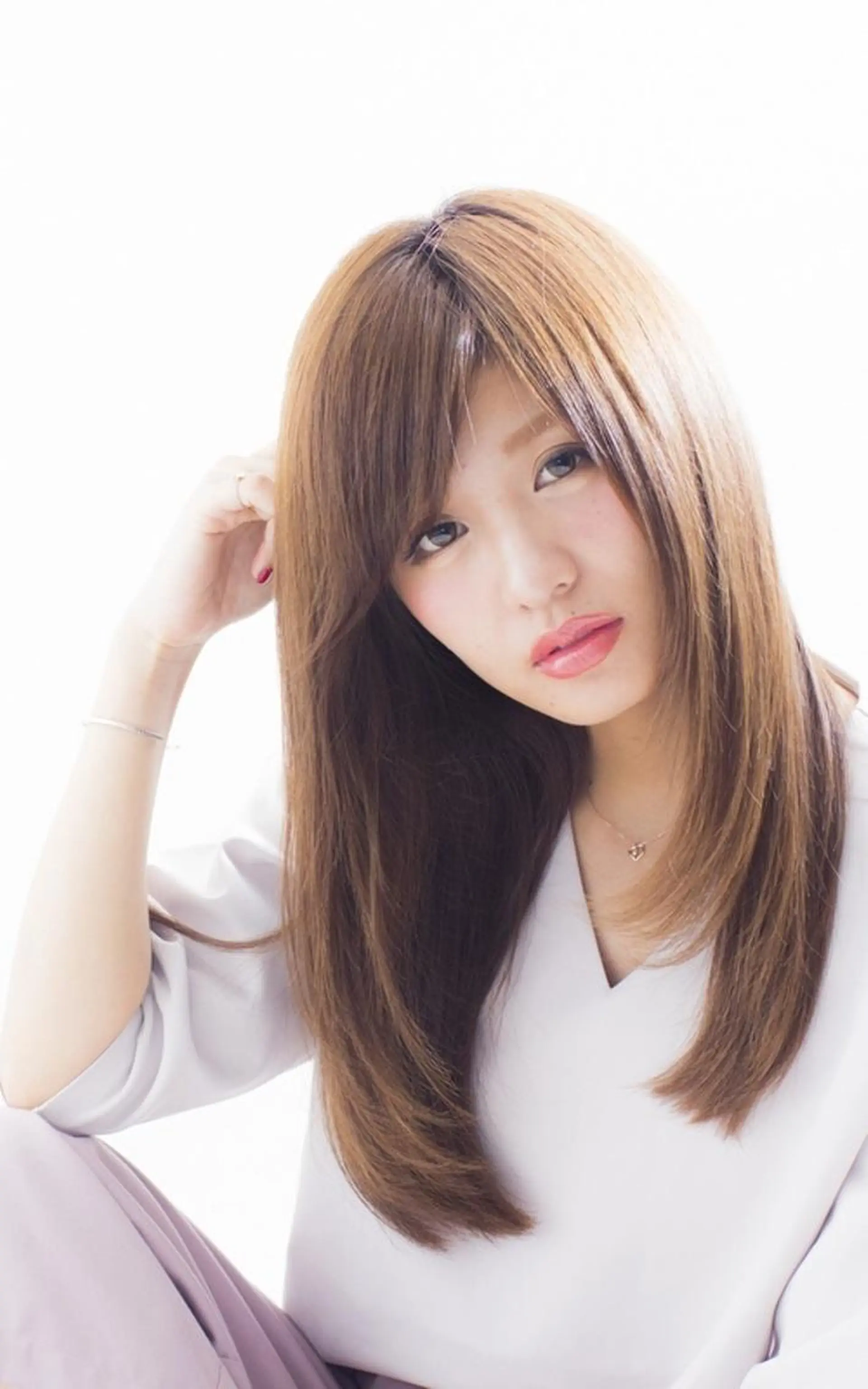 セミロング Agu  hair rupia 金沢店所属・金沢美容室/ 艶髪/夜営業/JINのヘアスタイル