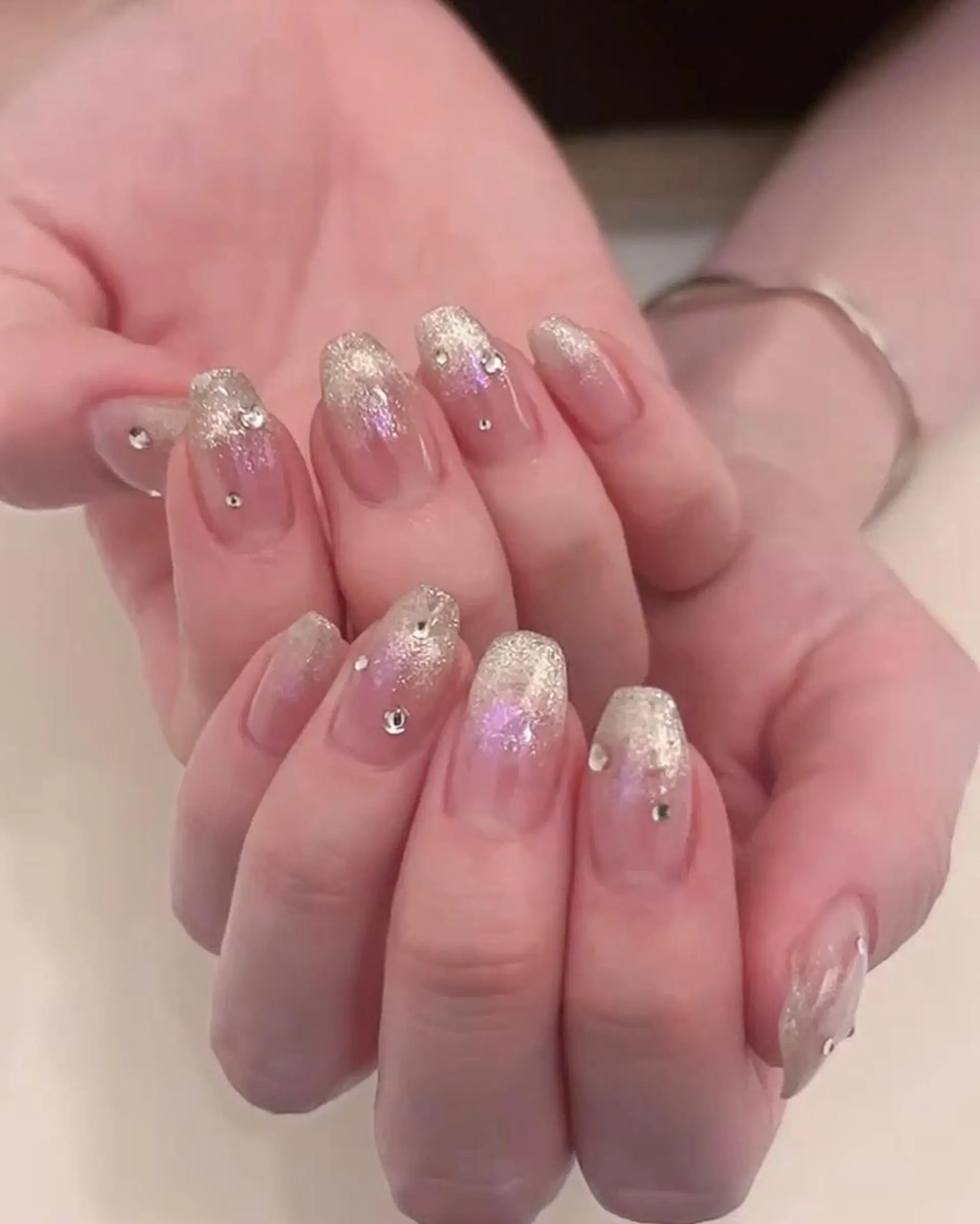 セミロング ハンドネイル mark 🤍Yuki🤍のネイルデザイン