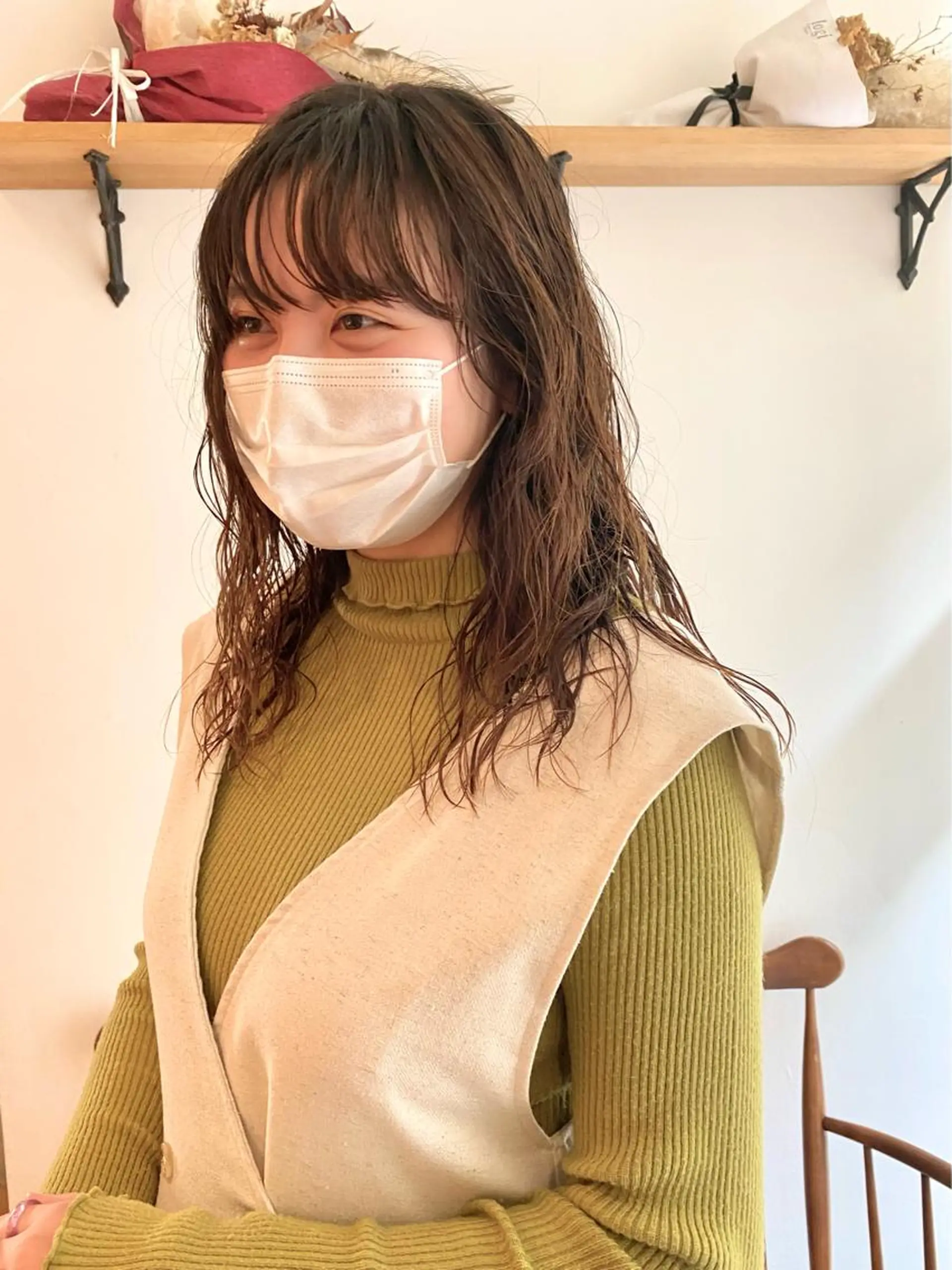 セミロング パーマ 店長　ショート& パーマ　坂本のヘアスタイル