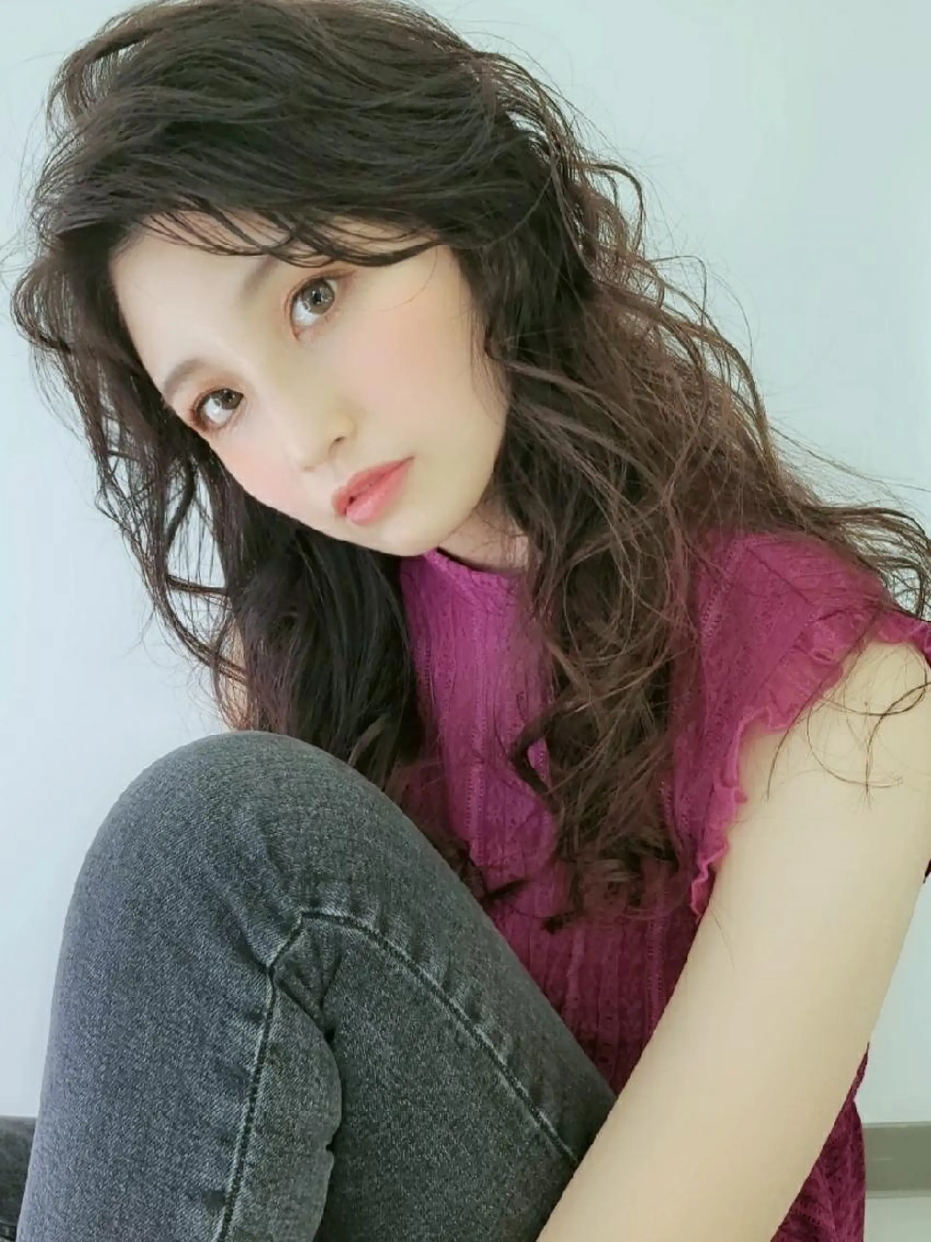 ロング カット ヘアカラー トリートメント マネージャー 西村優子のヘアスタイル