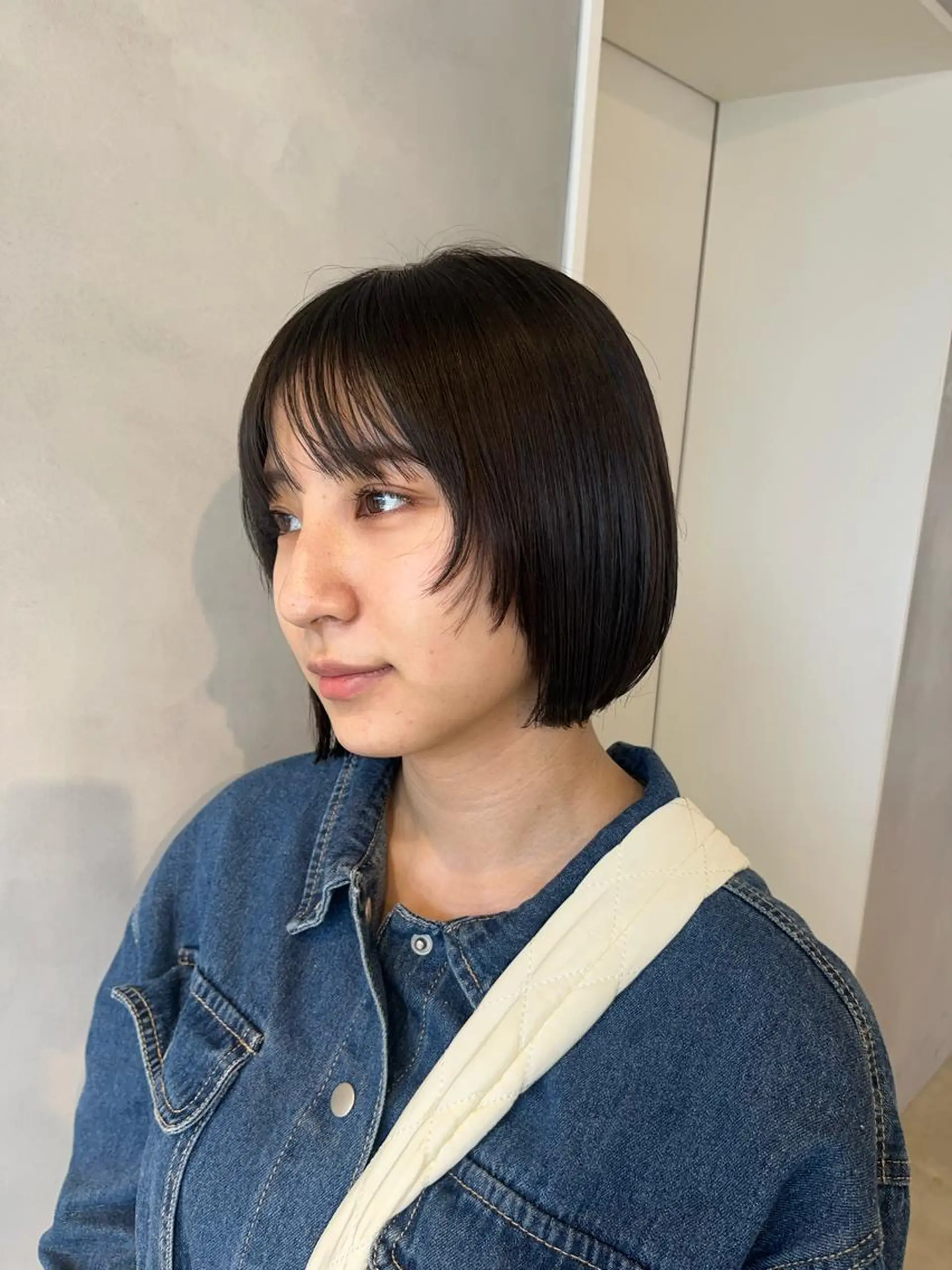 ショート カット ヘアカラー トリートメント ボブ/ベージュ/ パーマ🪿近森ゆいのヘアスタイル