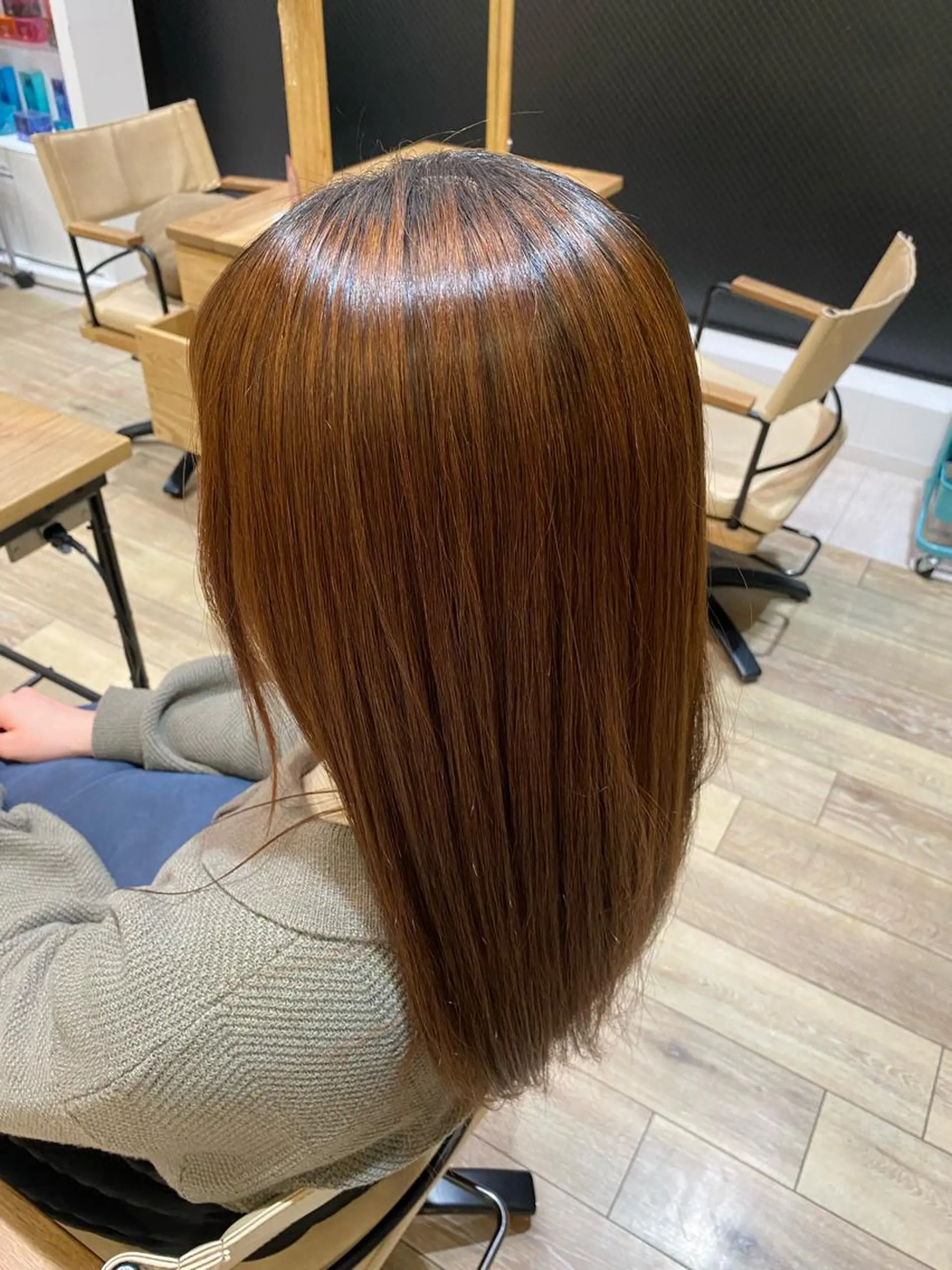 ロング ヘアカラー 韓国トレンドヘア しゅーやのヘアスタイル