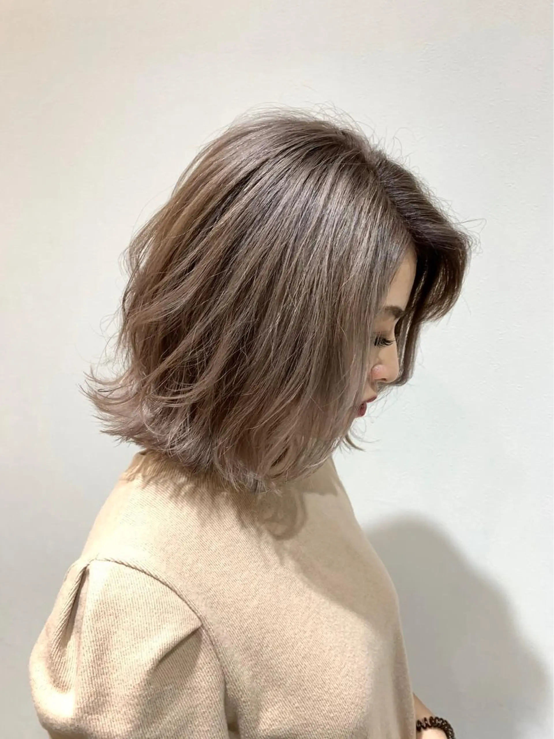 ミディアム ヘアカラー トリートメント Libelle hair salonのヘアスタイル