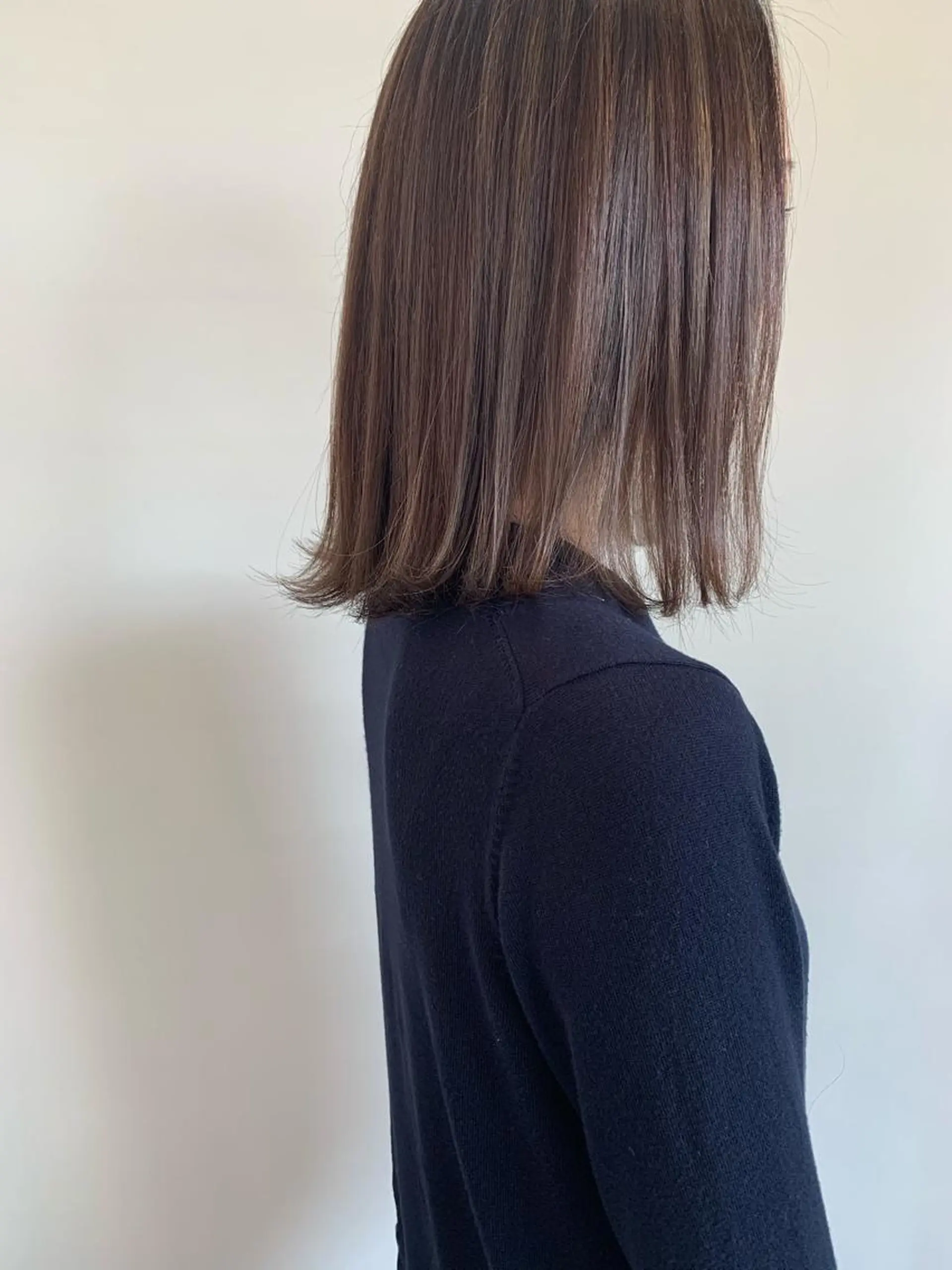 ミディアム ミディアムパーマ 縮毛矯正 柳原 実央のヘアスタイル