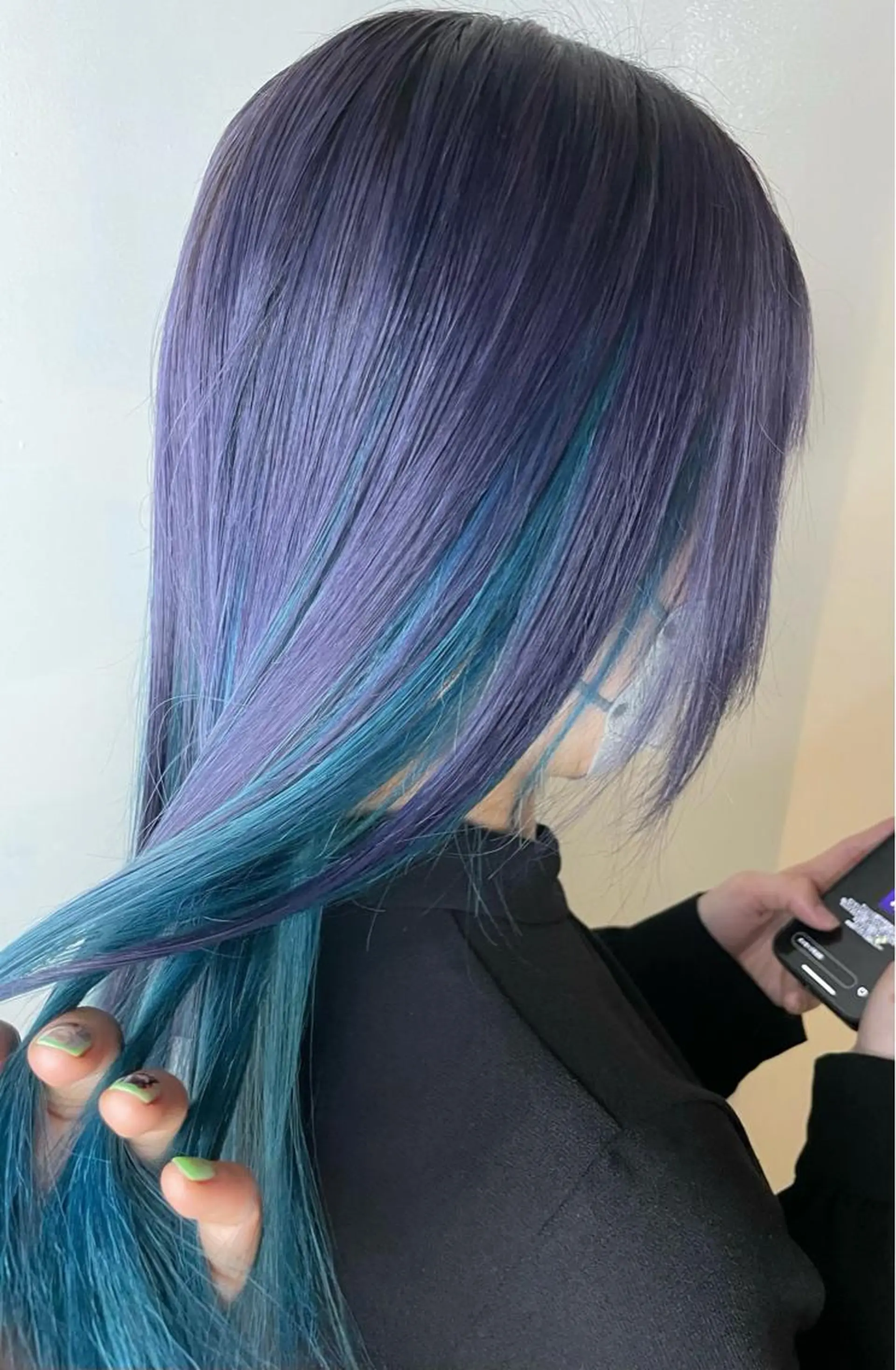 セミロング カラー ヘアアレンジ ブリーチ ケアブリーチ 推しカラー美容師 Yukino🌈のヘアスタイル