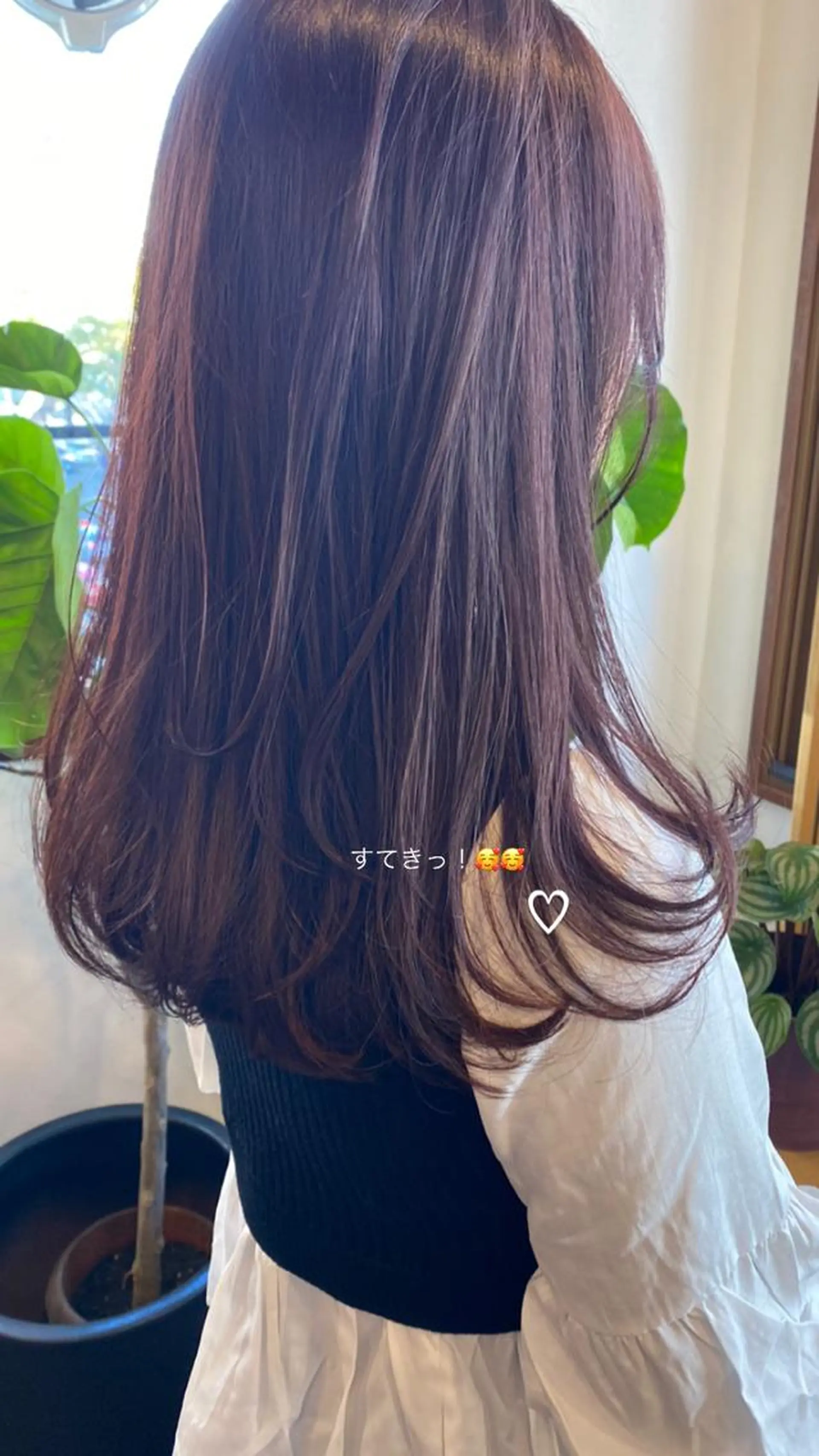 セミロング カラー ブラウンカラー カシス GIRL所属・ダメージレスサロン✨ kayo🌱のヘアスタイル