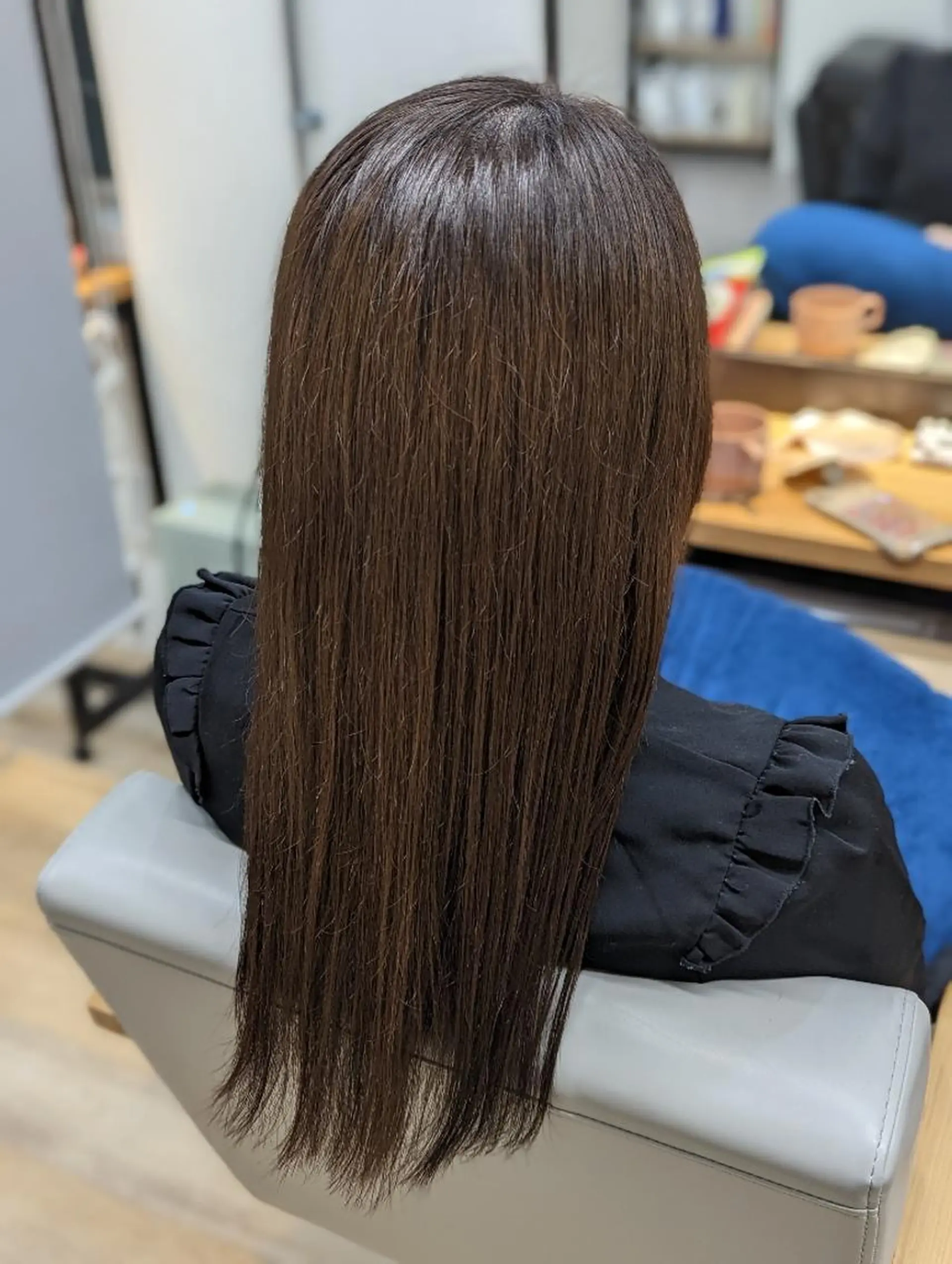 ロング カラー アッシュ ブラウンカラー 透明感カラー Kokeshi /Rymlhairのヘアスタイル