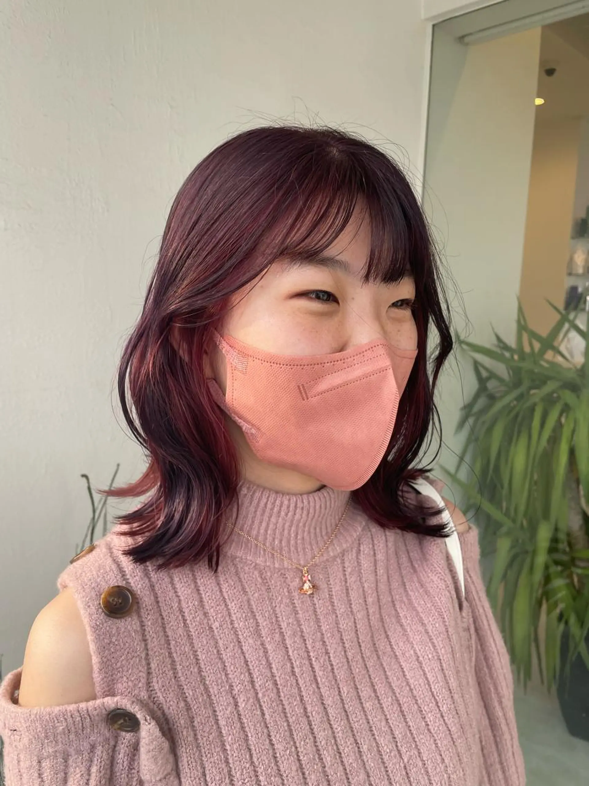 ミディアム 木村 架音のヘアスタイル