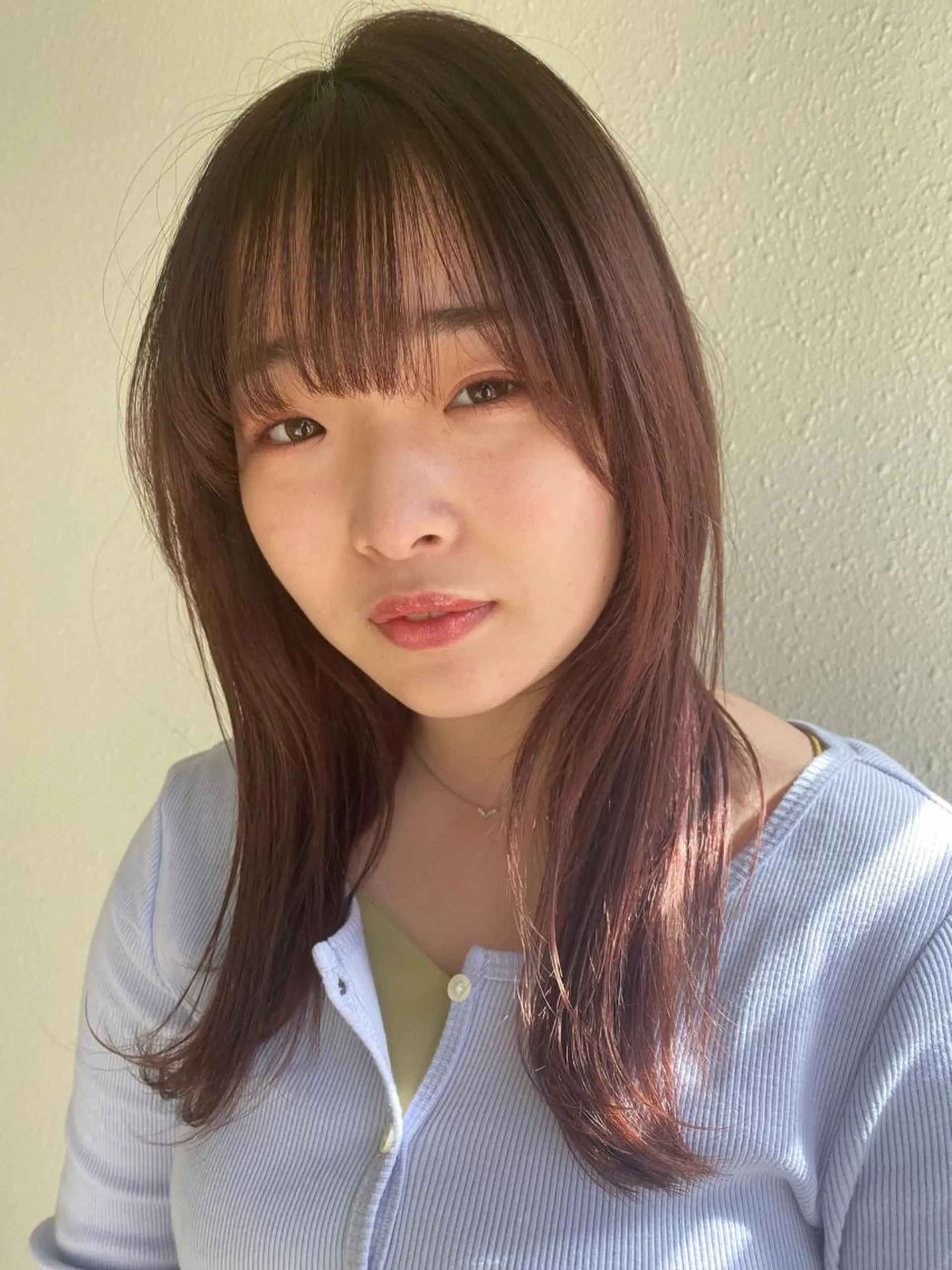 セミロング カラー ピンクカラー UNU【ユヌ】所属・*UNU* RICOのヘアスタイル