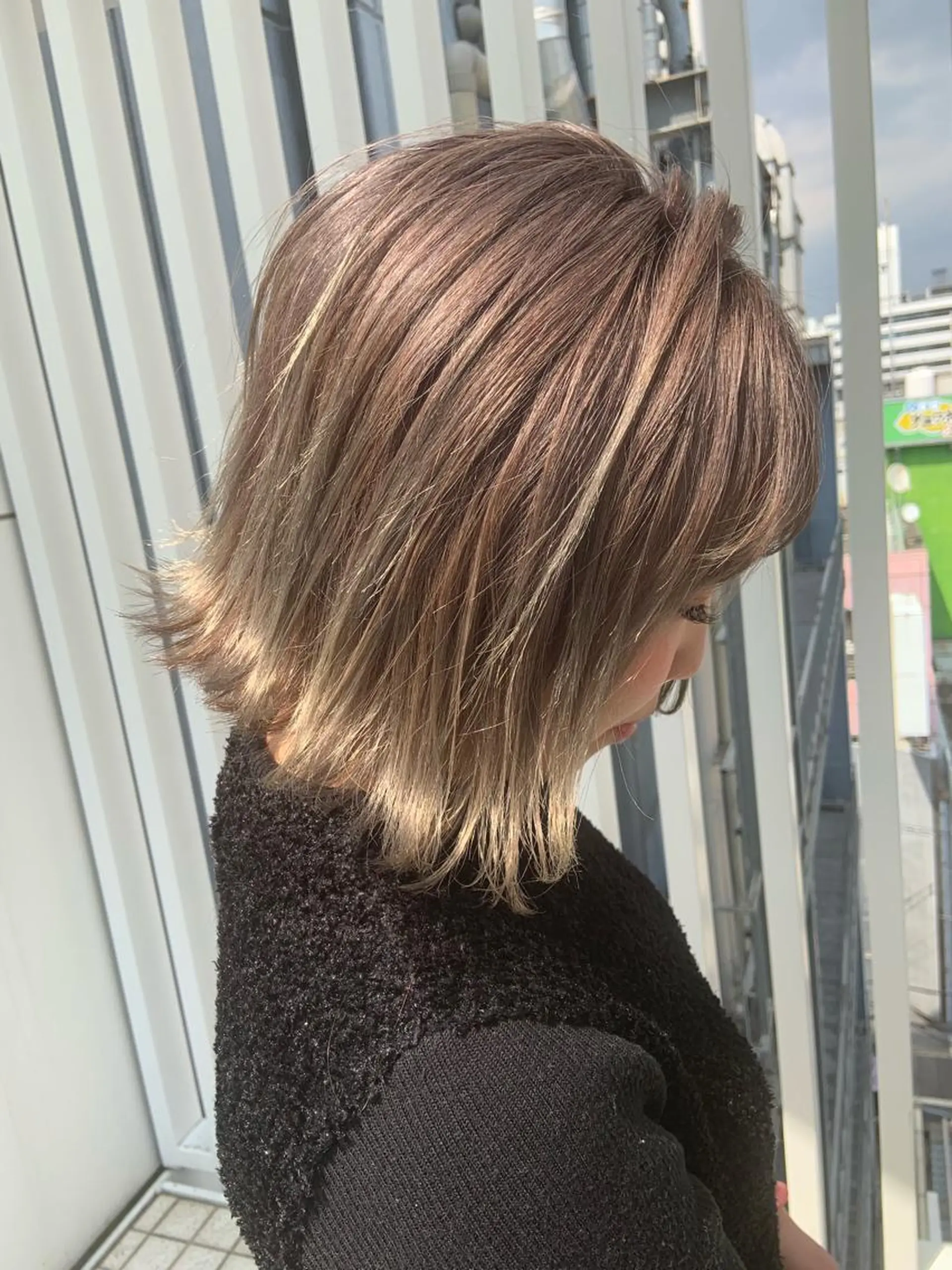 ミディアム カラー 山内 聡史のヘアスタイル