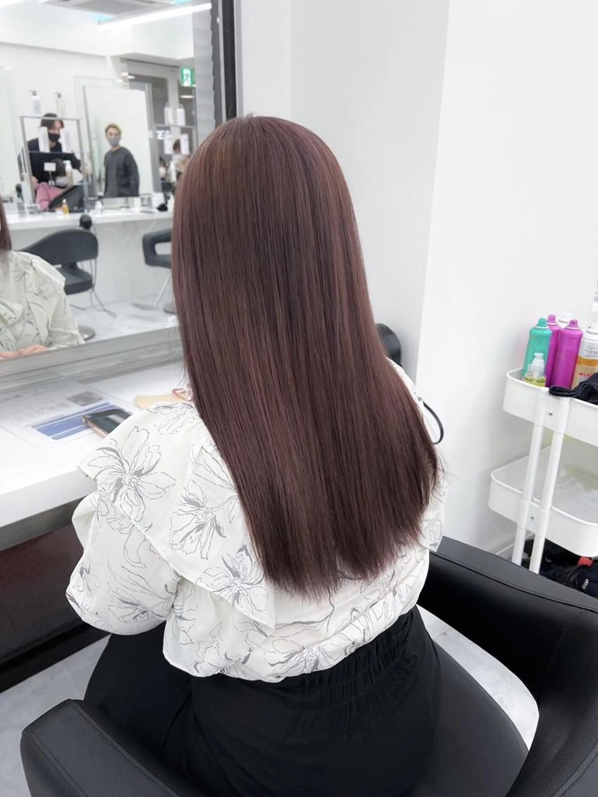 カラー カット ヘアカラー 縮毛矯正 上野BABY💞 高発色暖色カラー💞のヘアスタイル