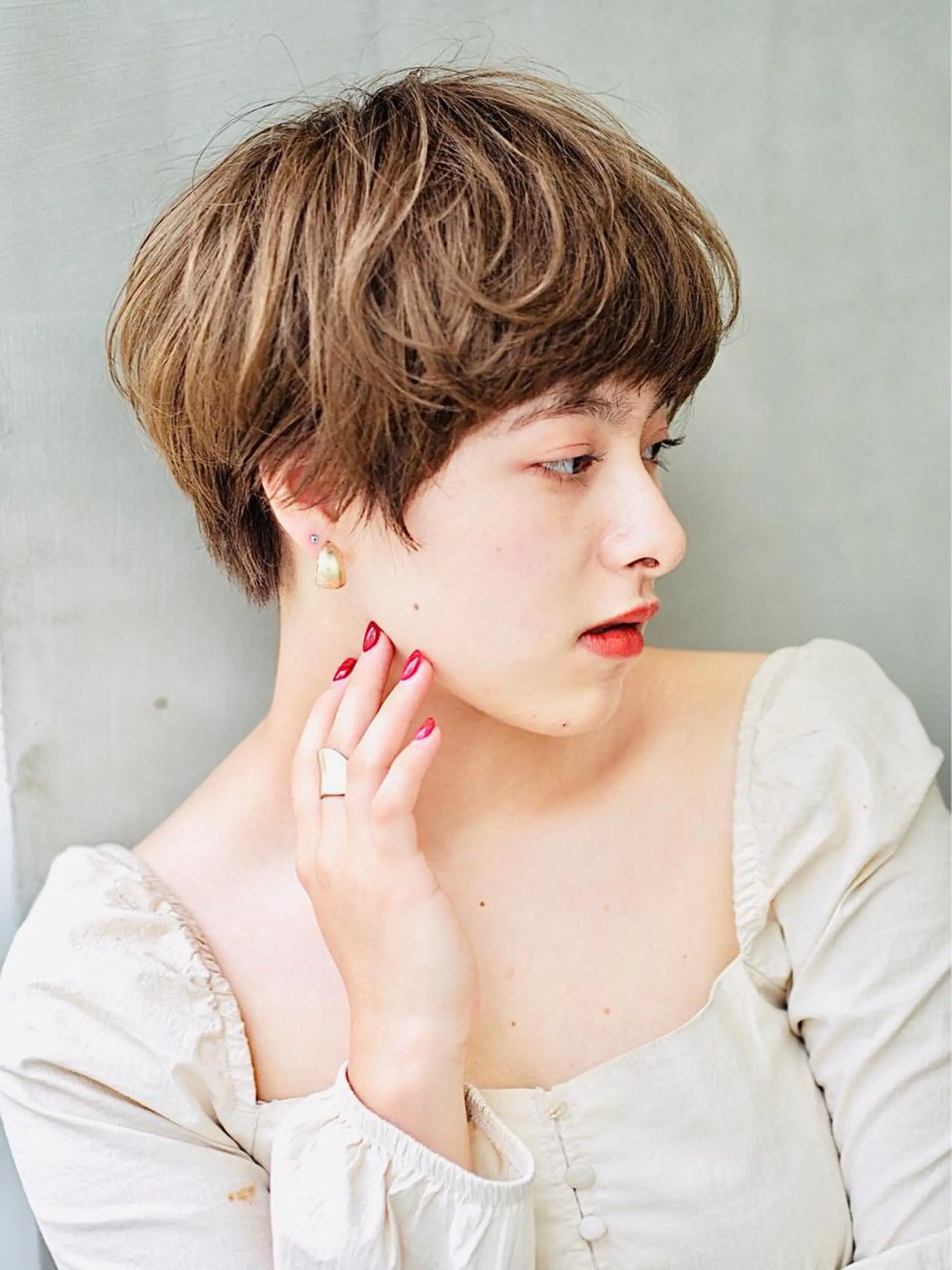 ショート パーマ ショートヘア カット ヘアカラー ショート・ボブ 徳竹淳一のヘアスタイル