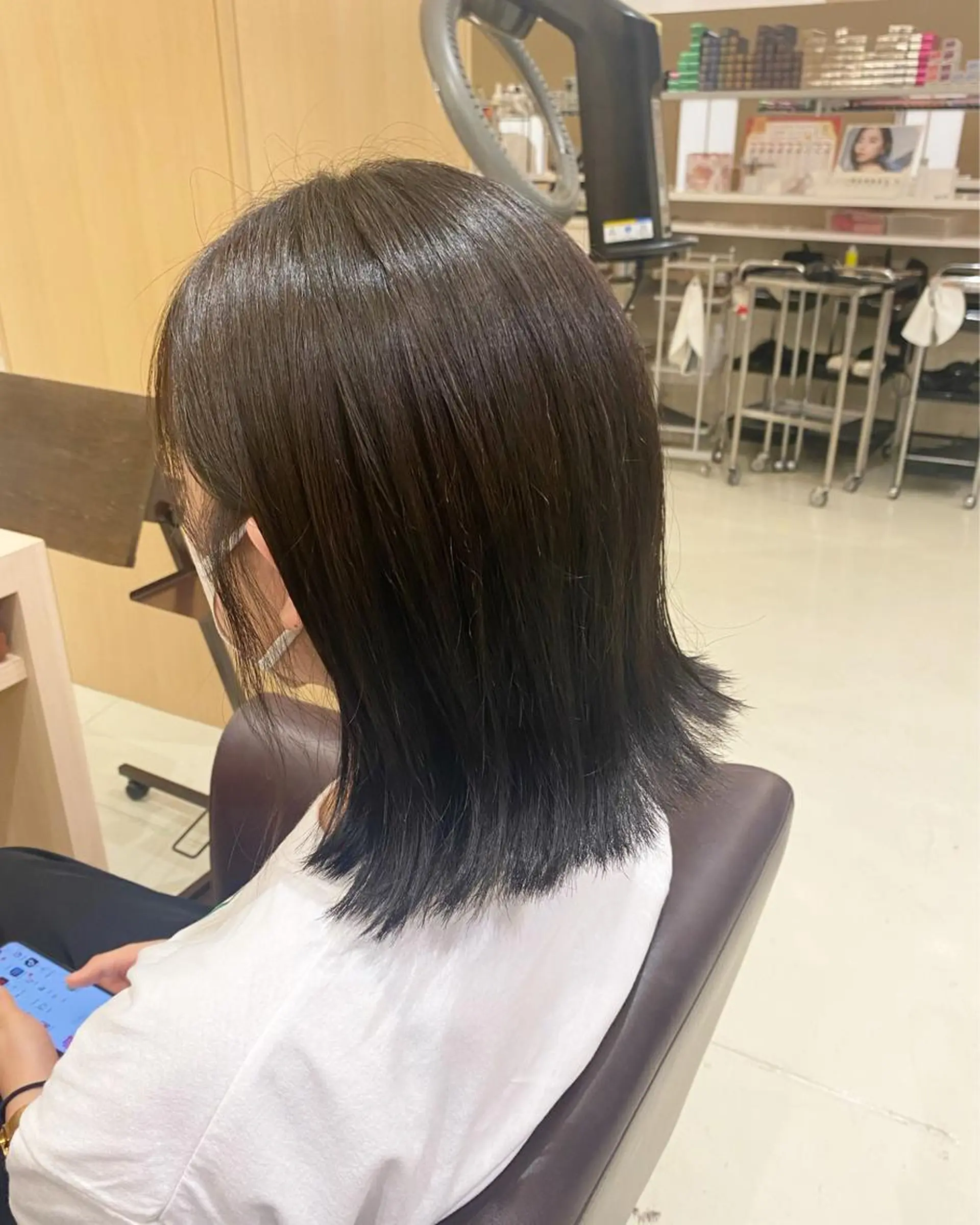 カラー アッシュ ミント ヘアカラー トリートメント みやび🫧髪質改善 🫧透明感カラー🫧のヘアスタイル