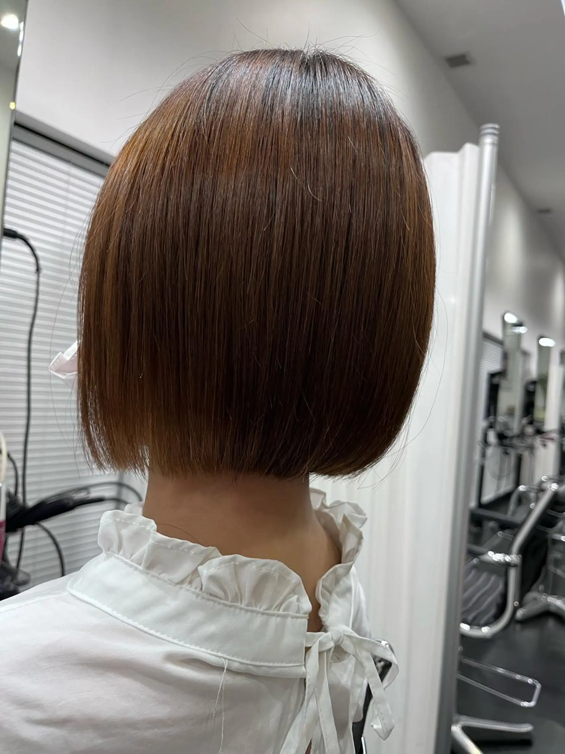 ショート 酸性ストレート 縮毛矯正 heir studio Baretta所属・山本 銀次郎のヘアスタイル