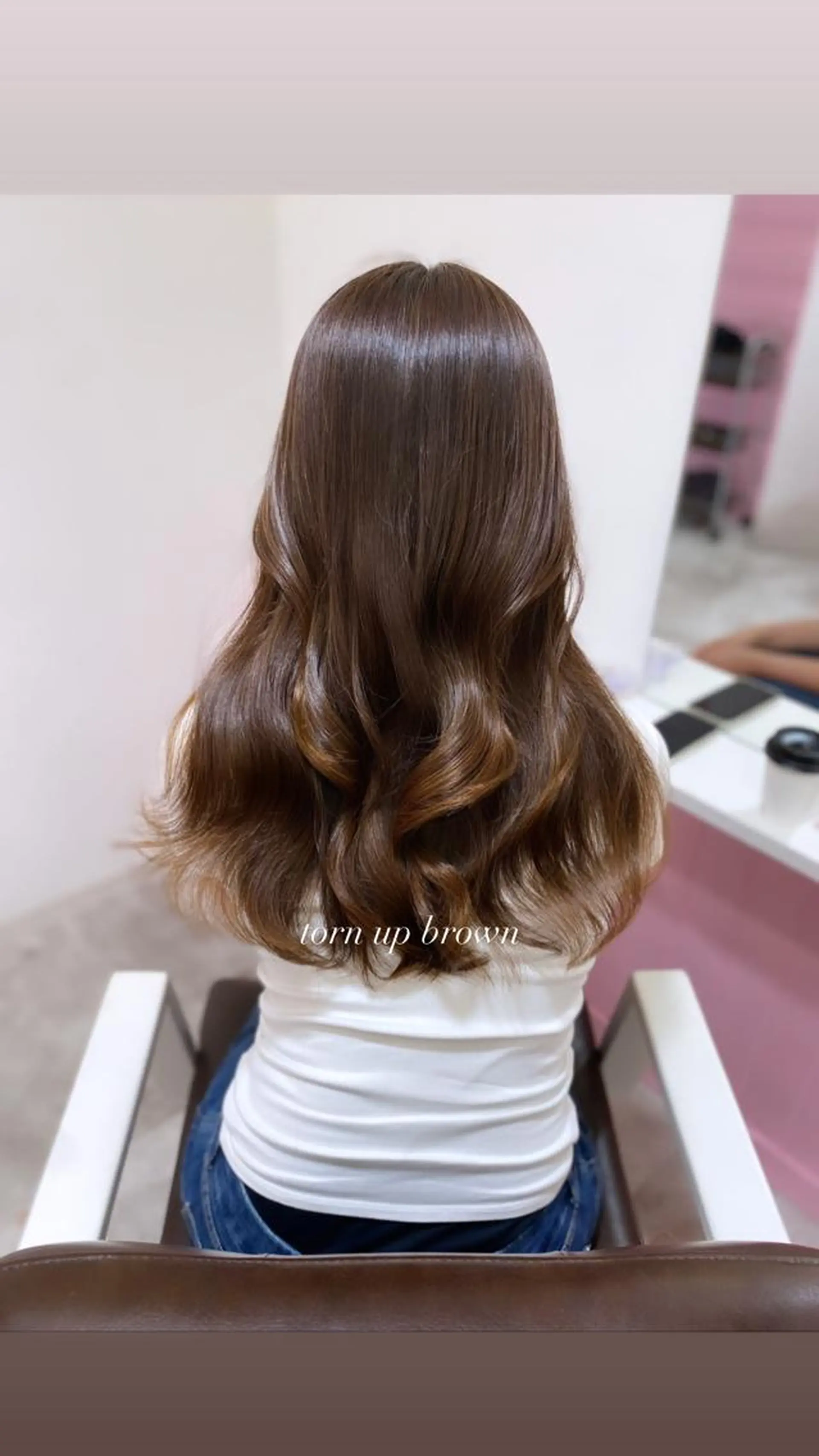 ロング カット ヘアカラー トリートメント 髪質改善韓国レイヤー SHIORI🦋のヘアスタイル