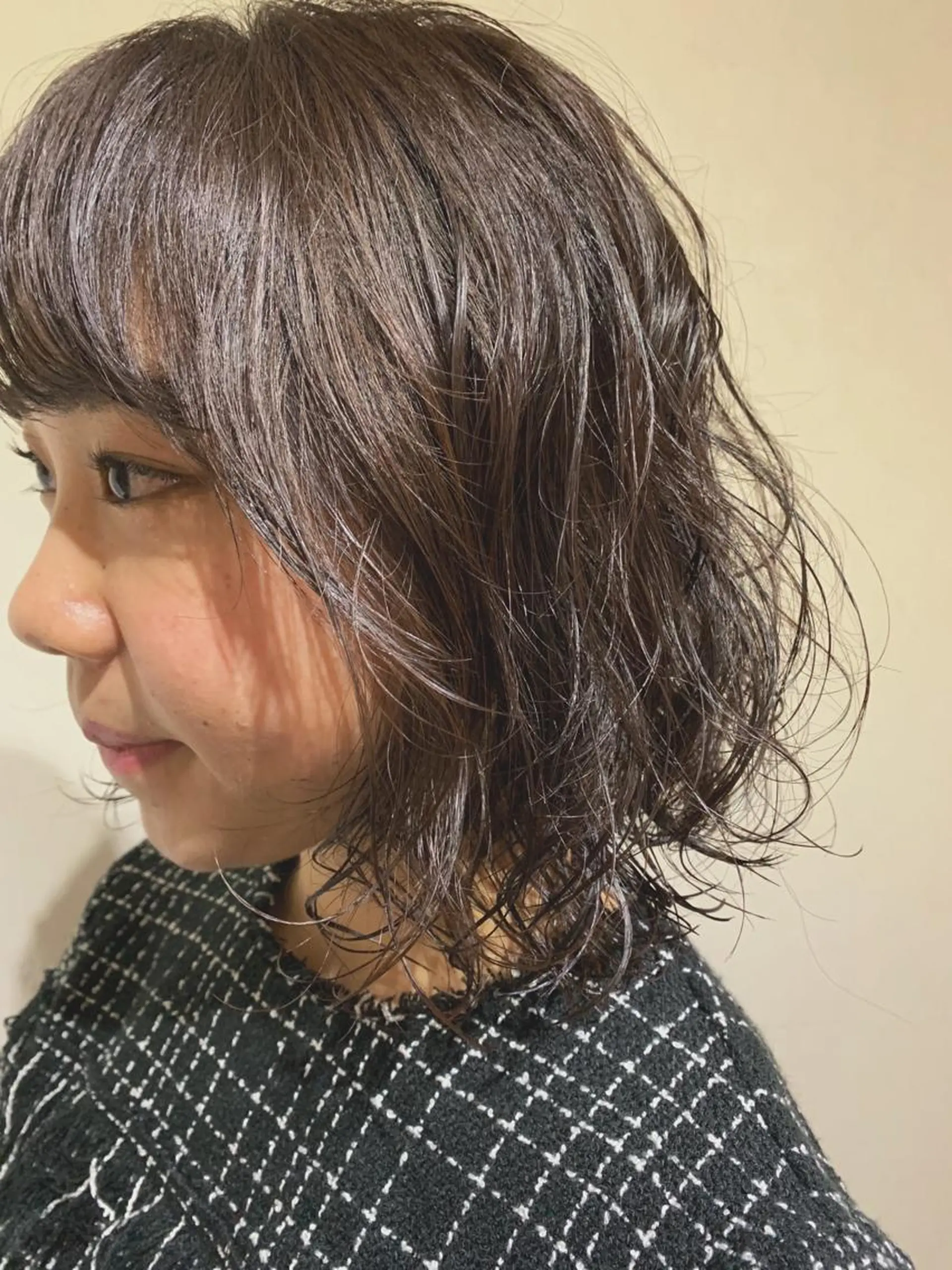 ショート パーマ カット パーマ トリートメント パーマ/透明感カラー /ボブ/吉田一生のヘアスタイル