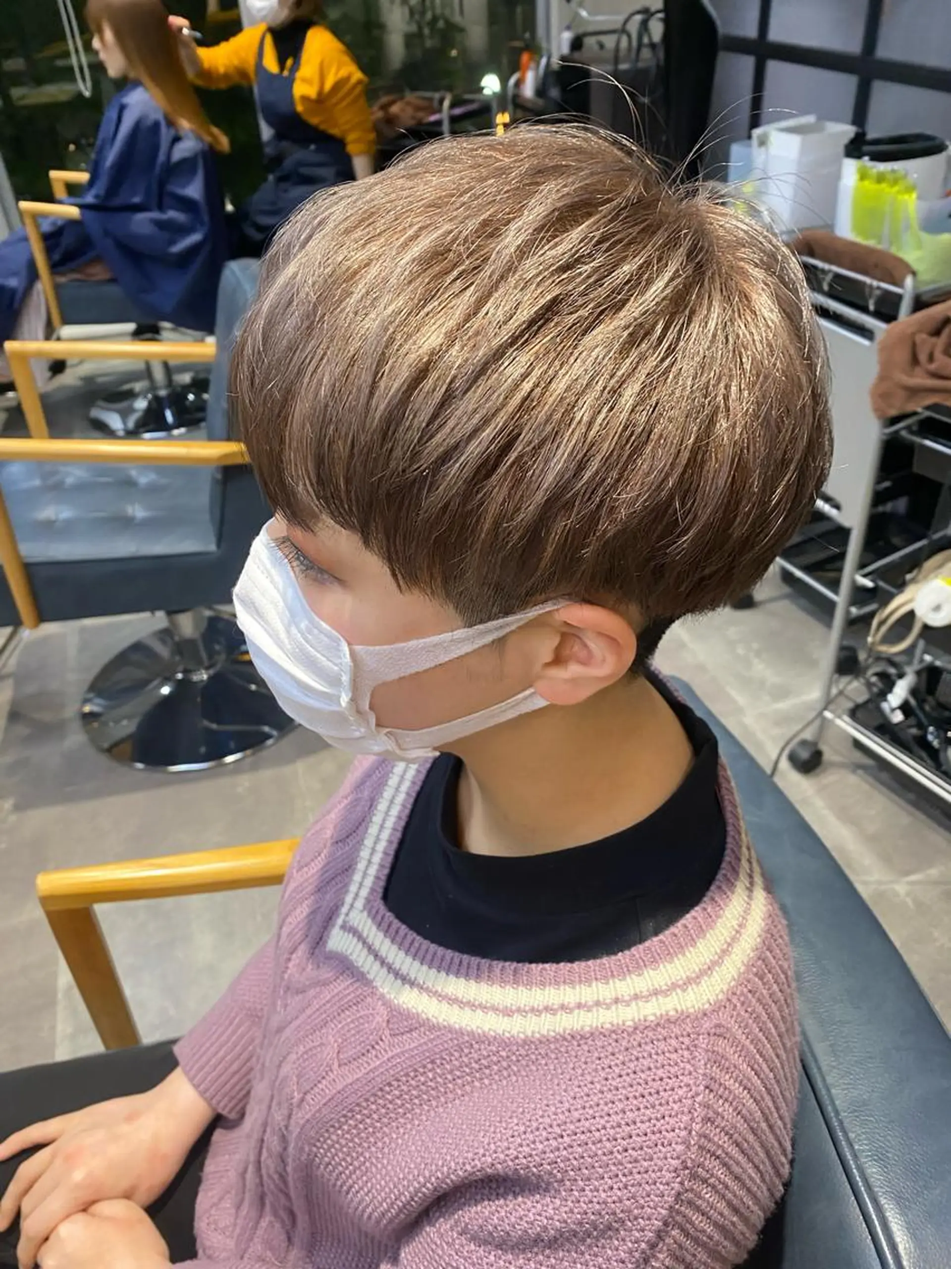 ショート カラー 韓国×髪質改善カラー 💎hinaのヘアスタイル